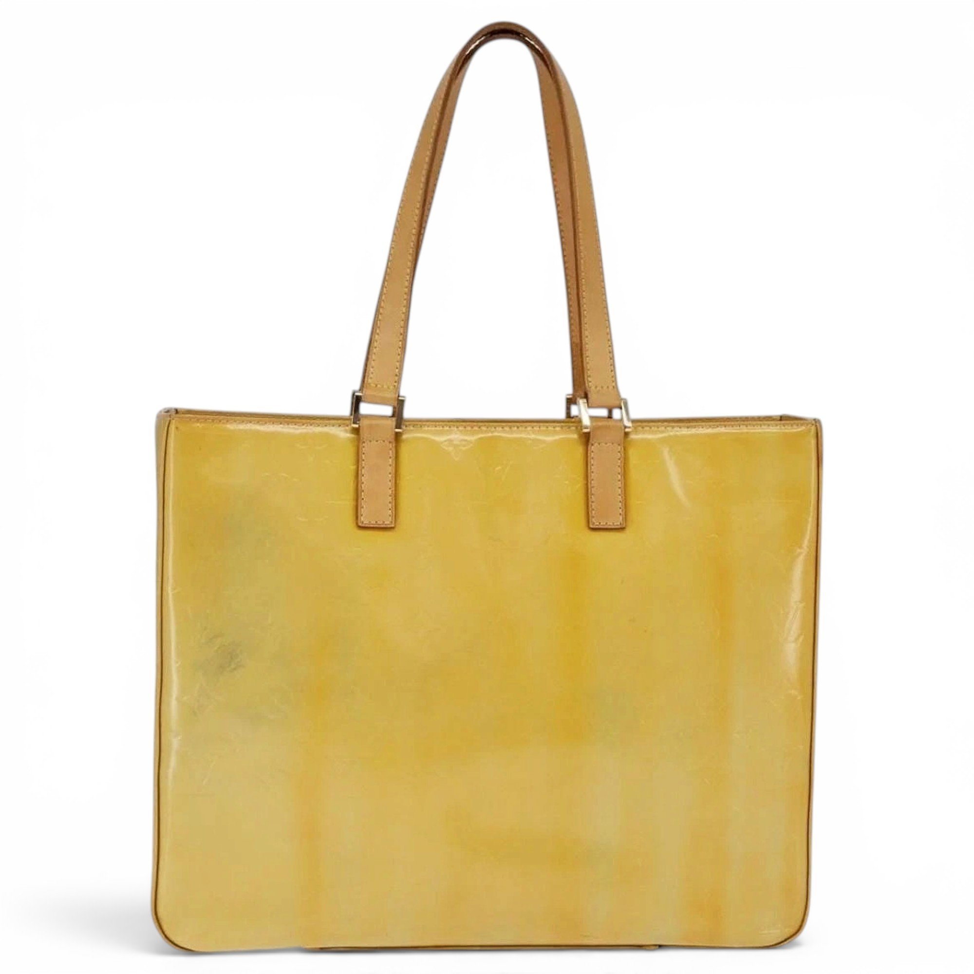 Patent leather tote