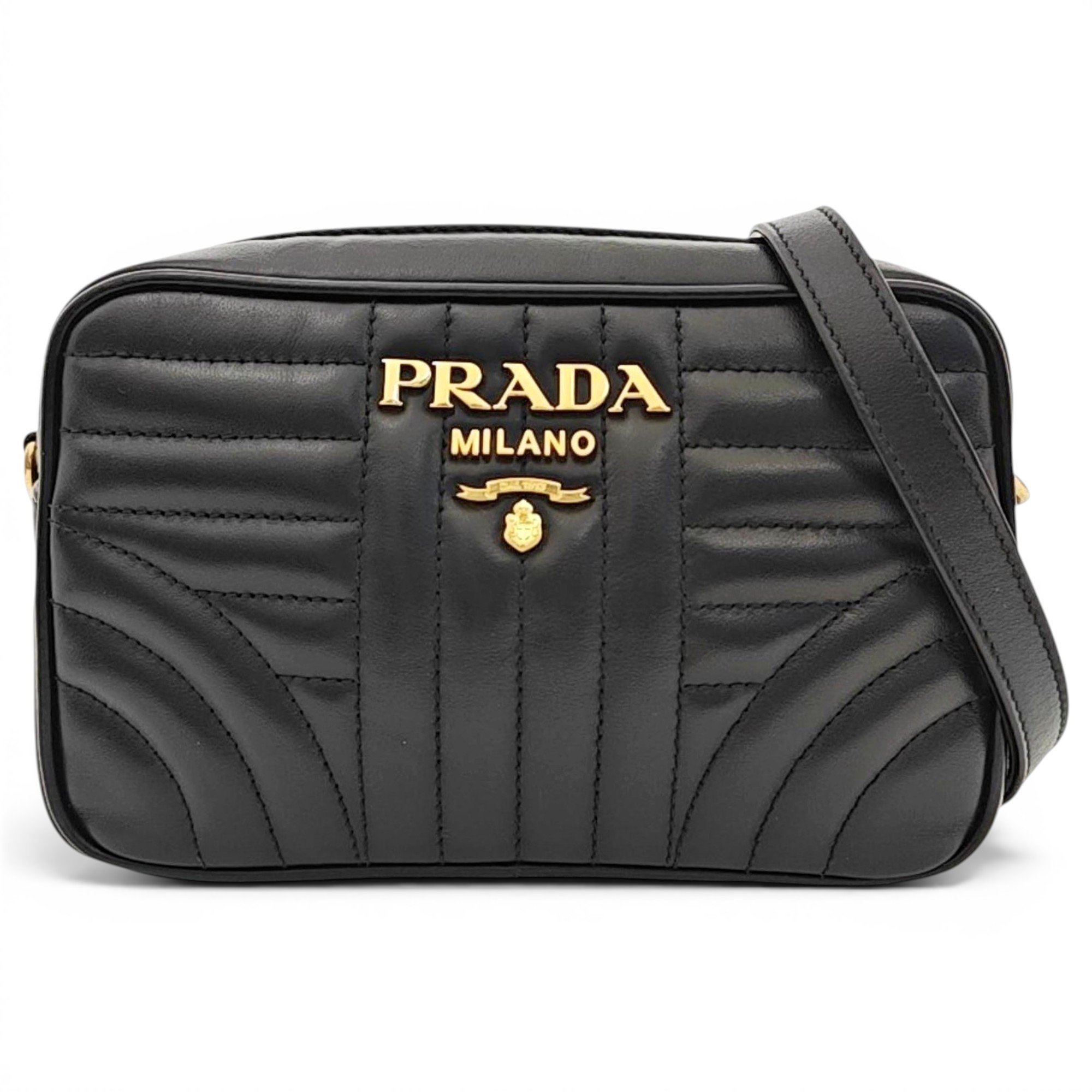 Diagramme leather crossbody bag