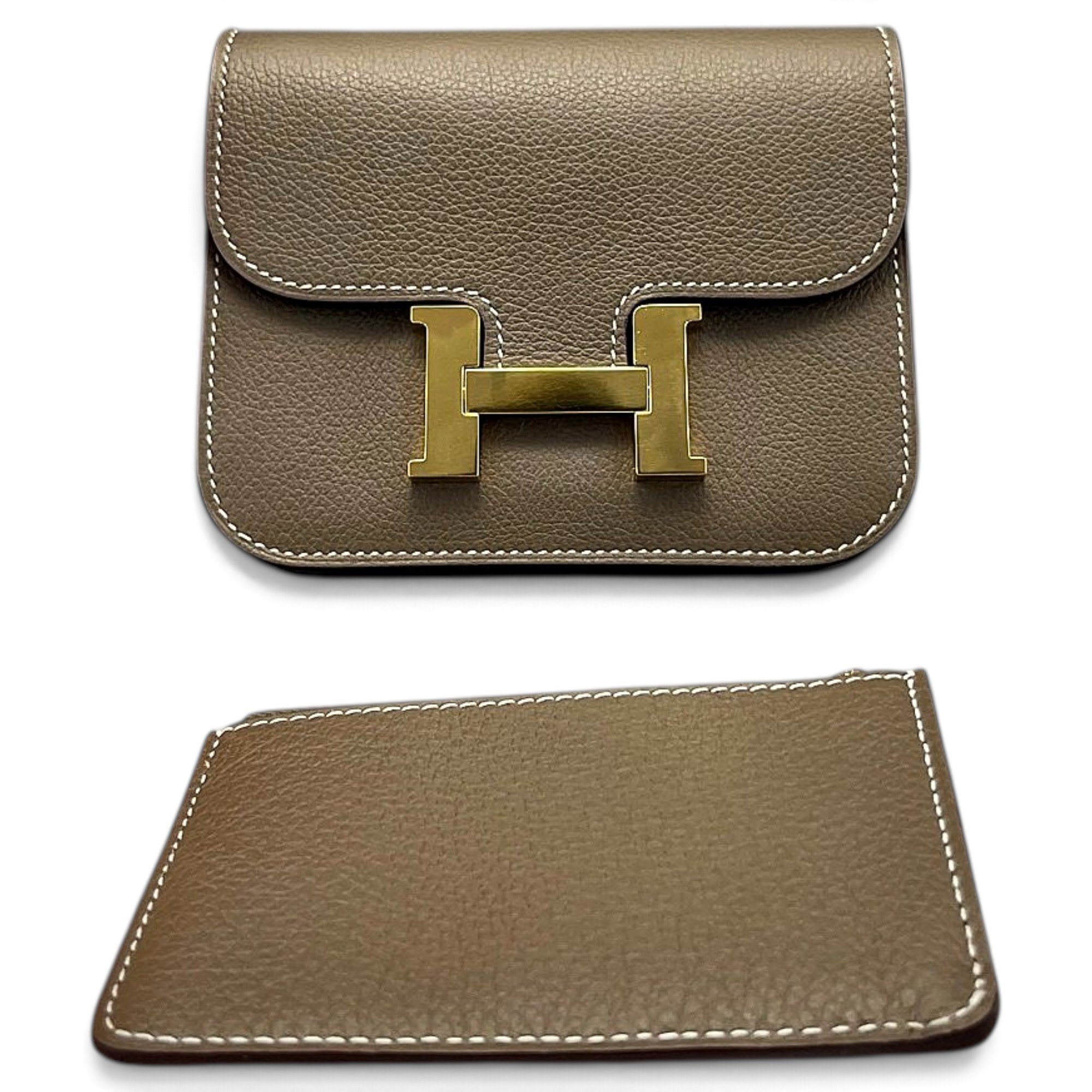 Constance leather clutch bag