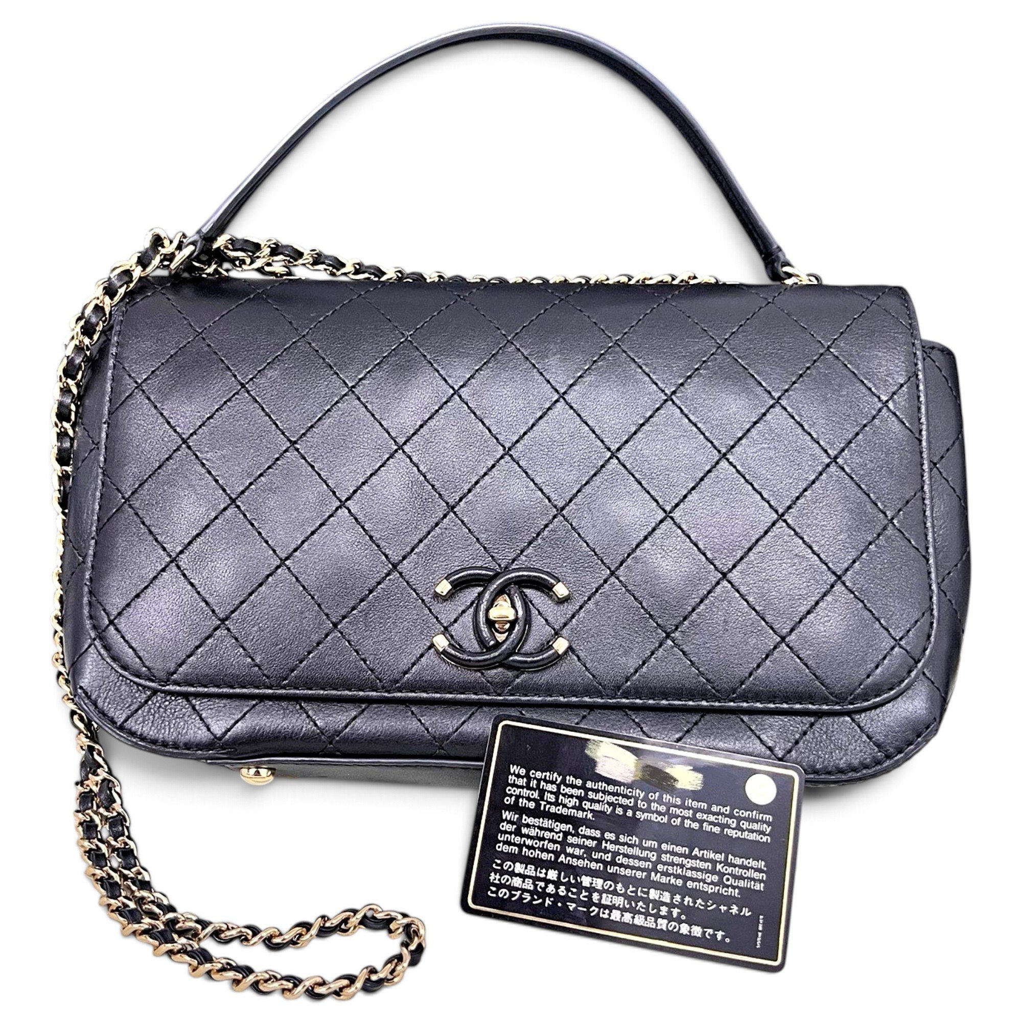 Timeless Classique Top Handle leather handbag