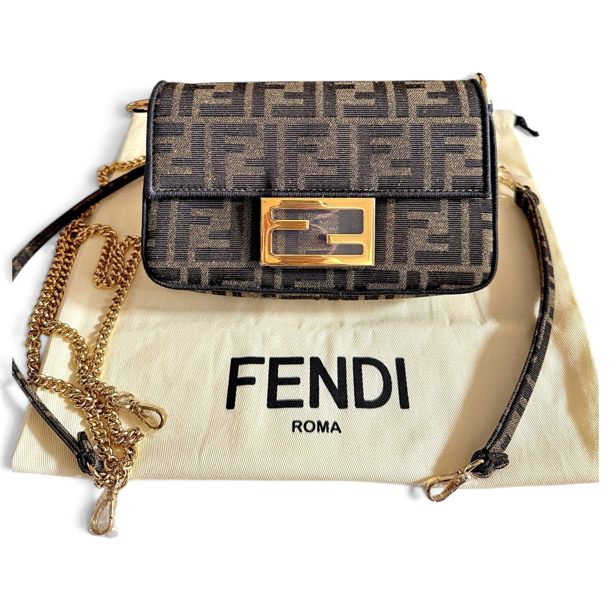Wallet On Chain cloth crossbody bag