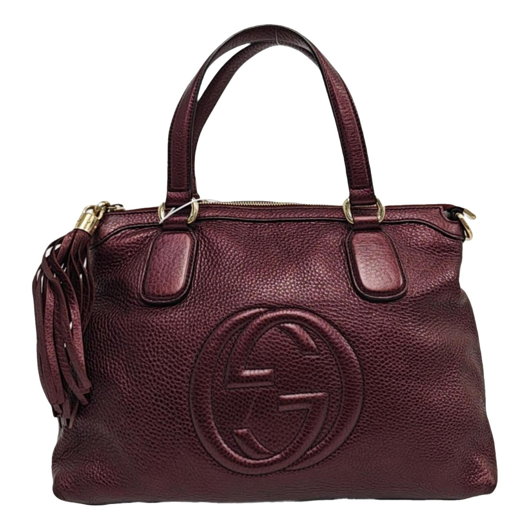 Soho Top Handle leather handbag