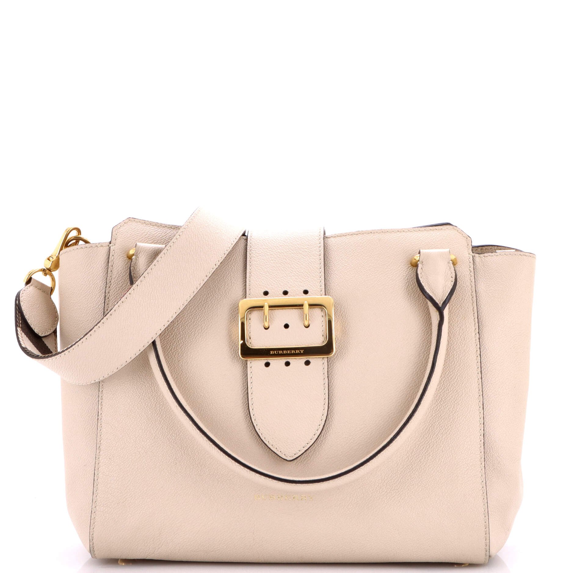 Buckle Tote Leather Medium