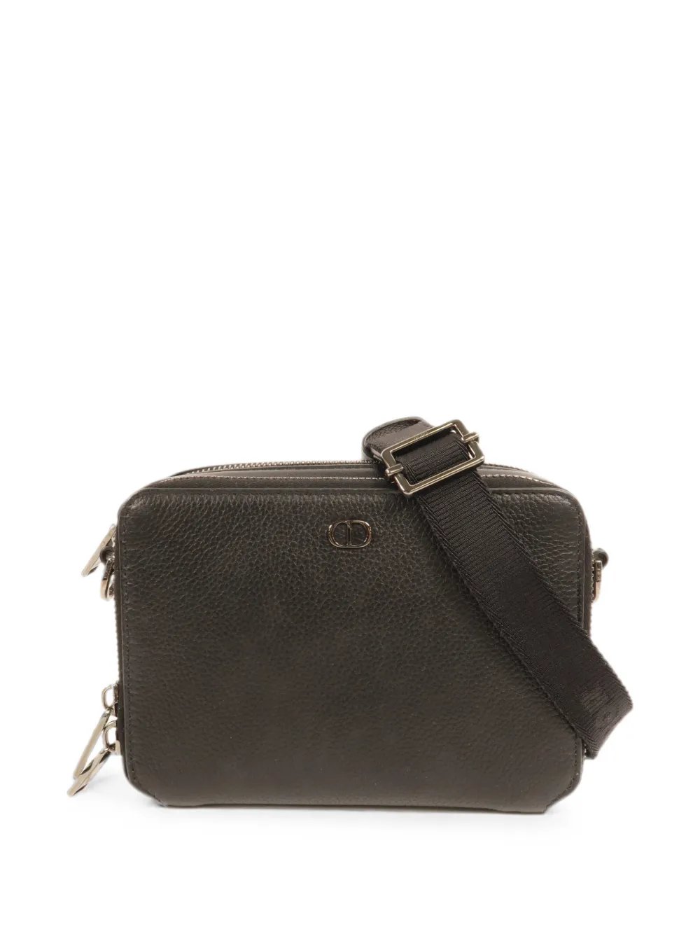 CD Icon zipped messenger bag