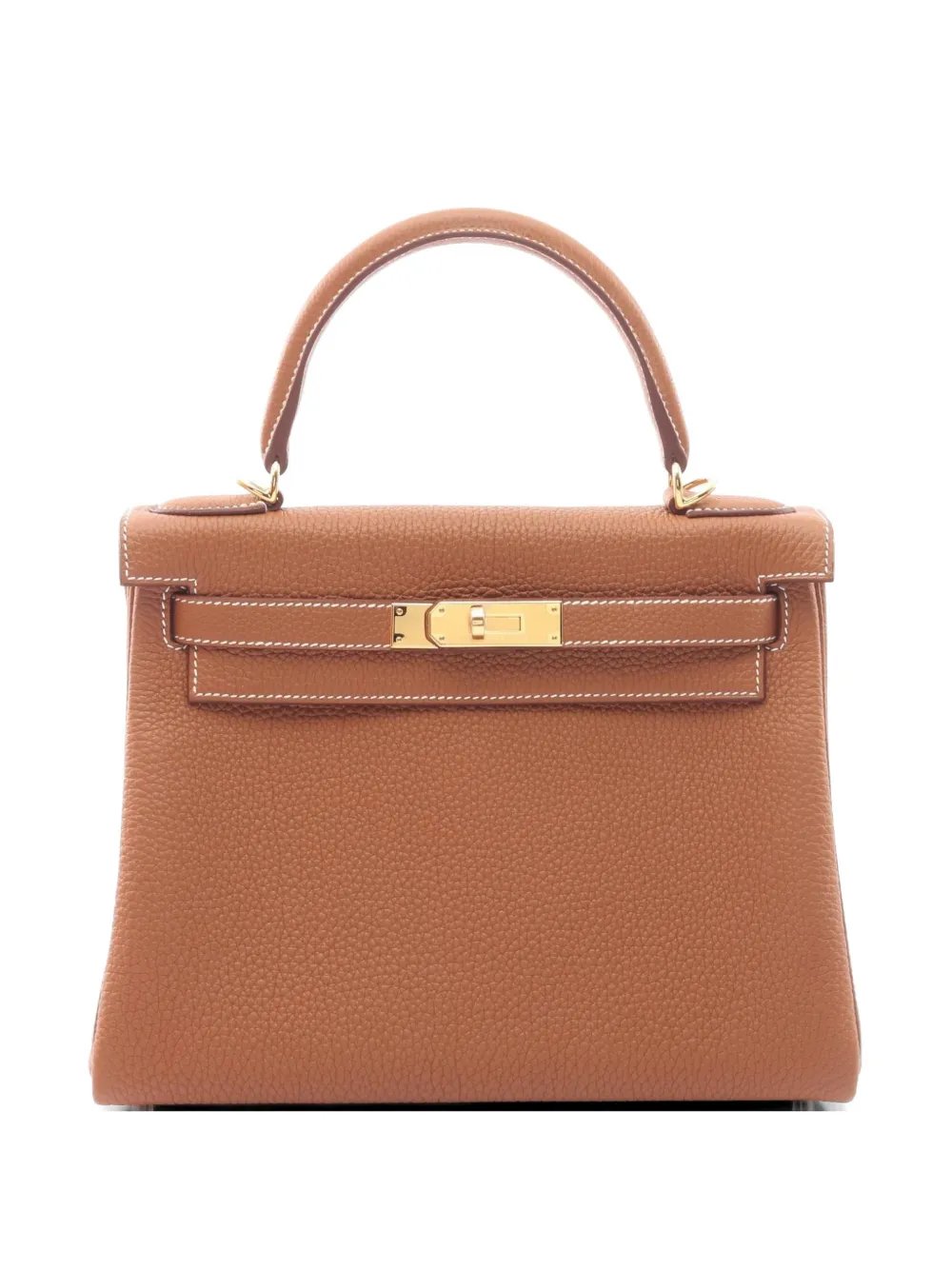 Hermes 28 Kelly Togo leather tote bag