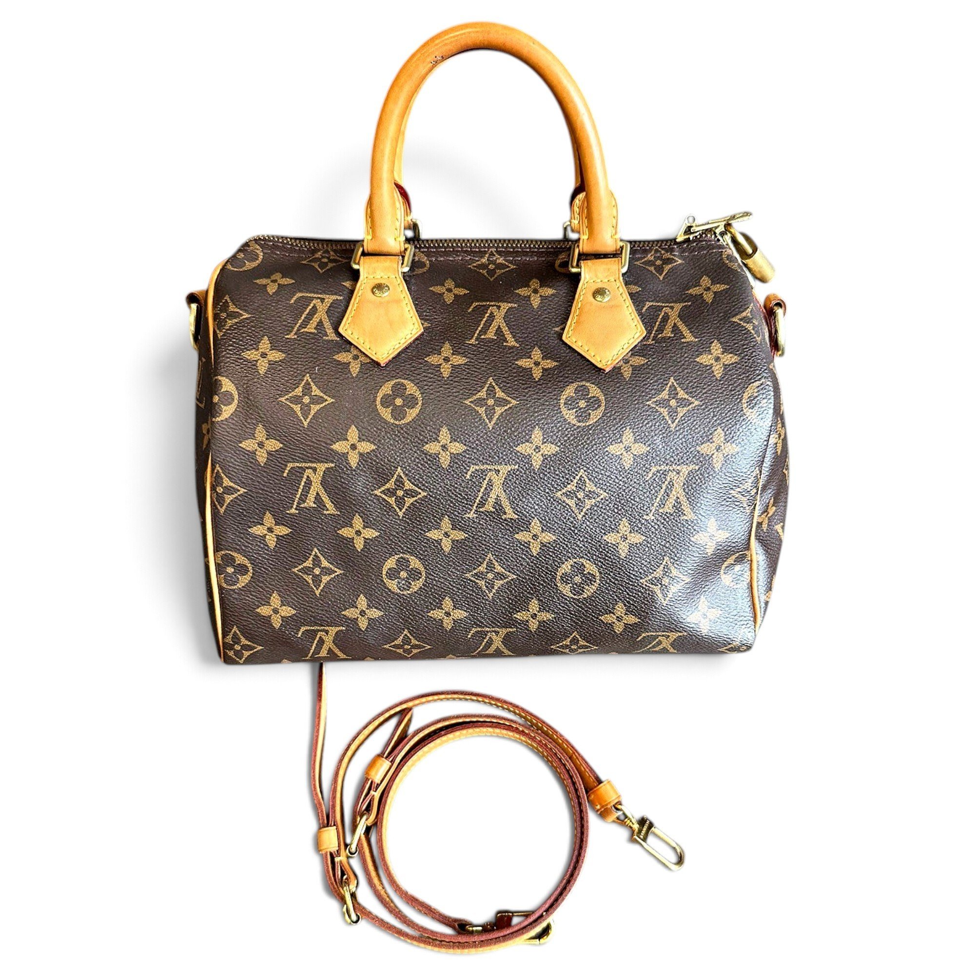 Speedy leather handbag