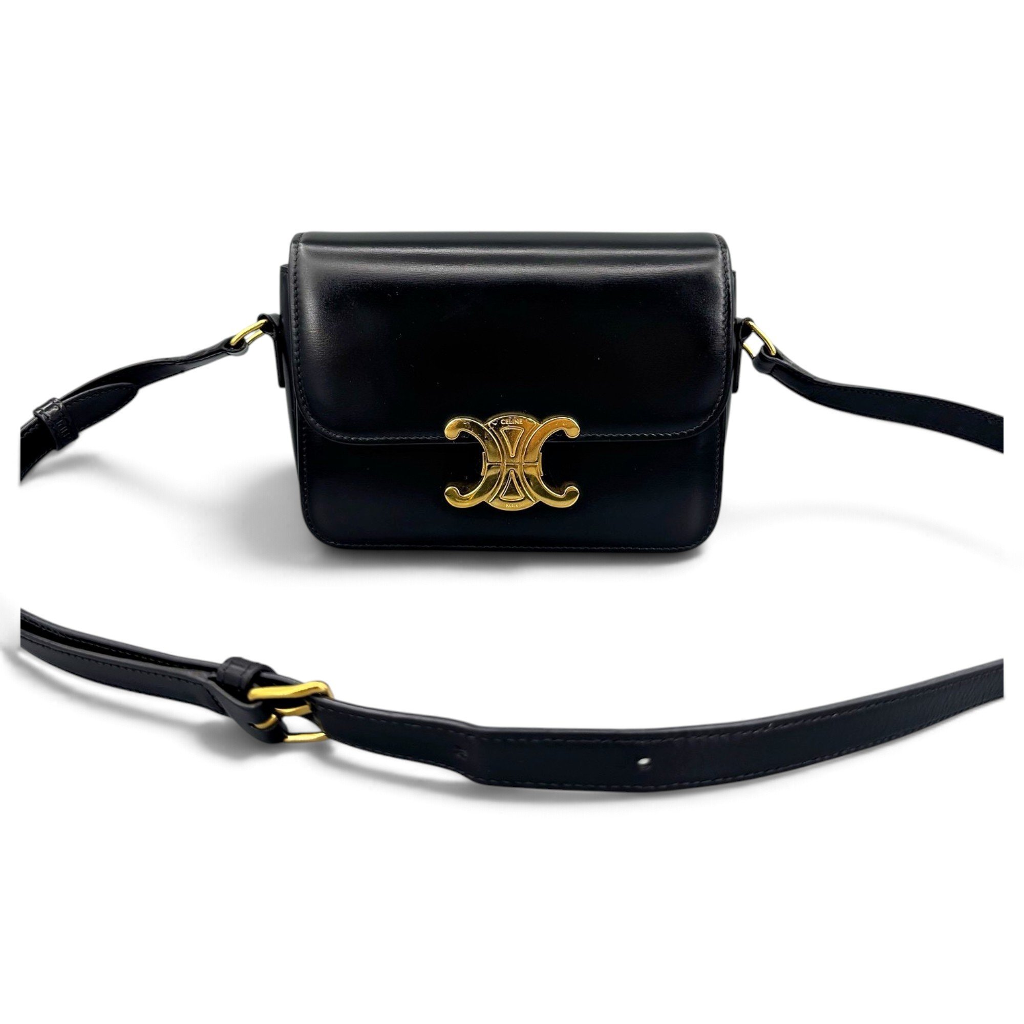 Triomphe leather handbag