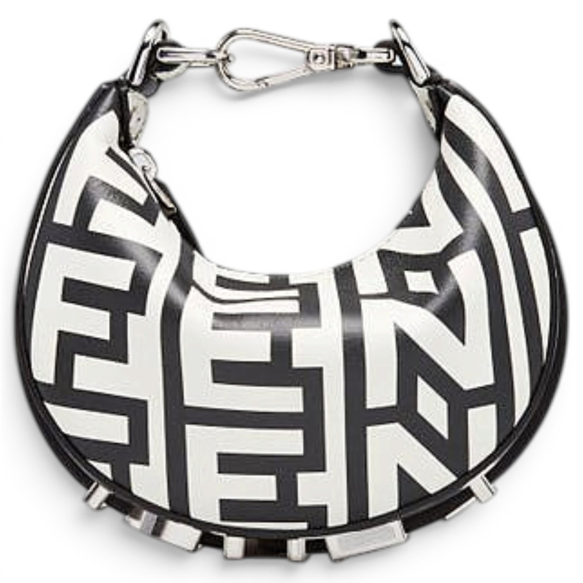Fendigraphy leather handbag