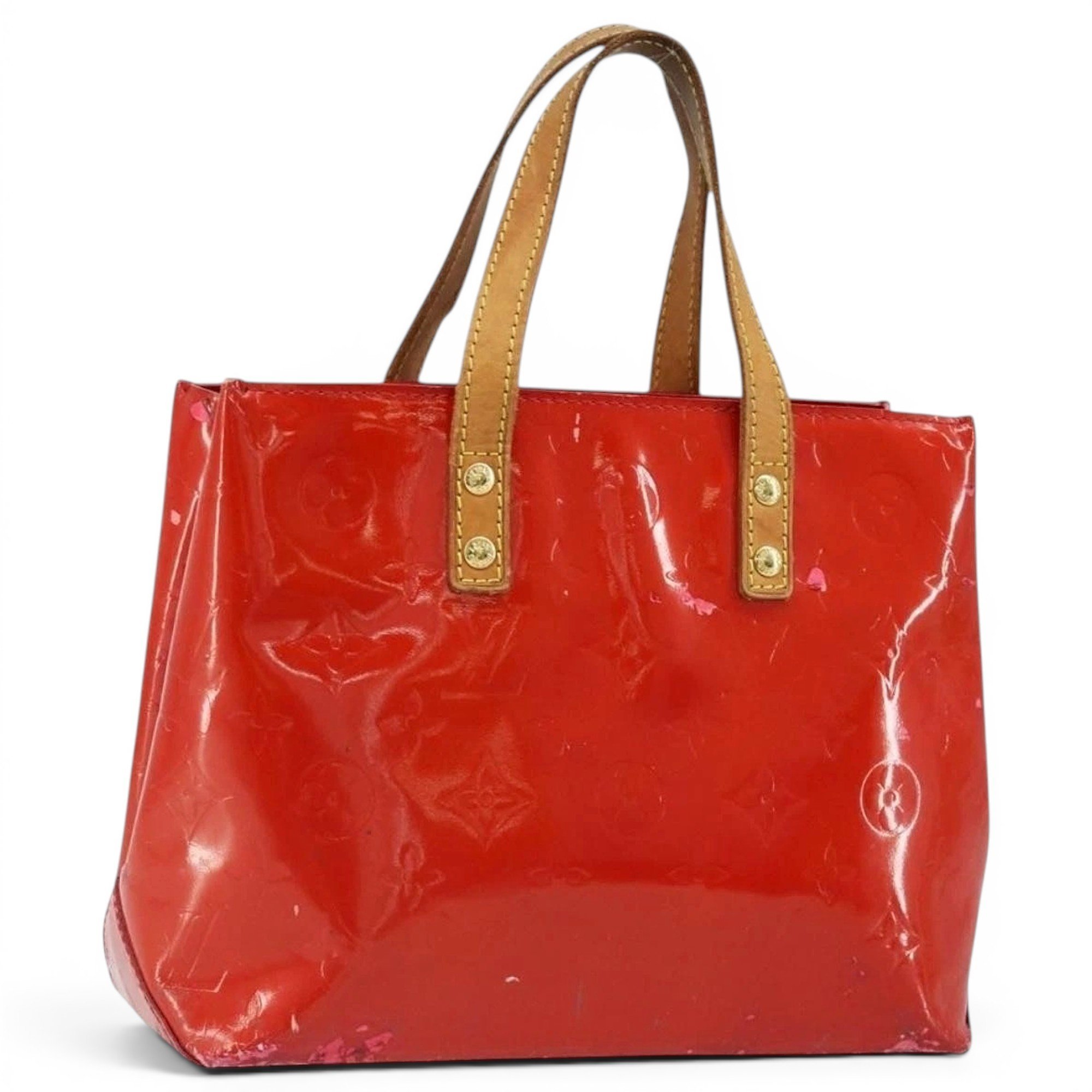 Patent leather handbag