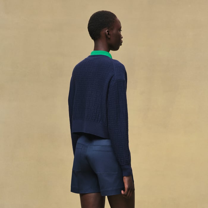 Bleu Outremer "H Voyage" Long-sleeve Sweater