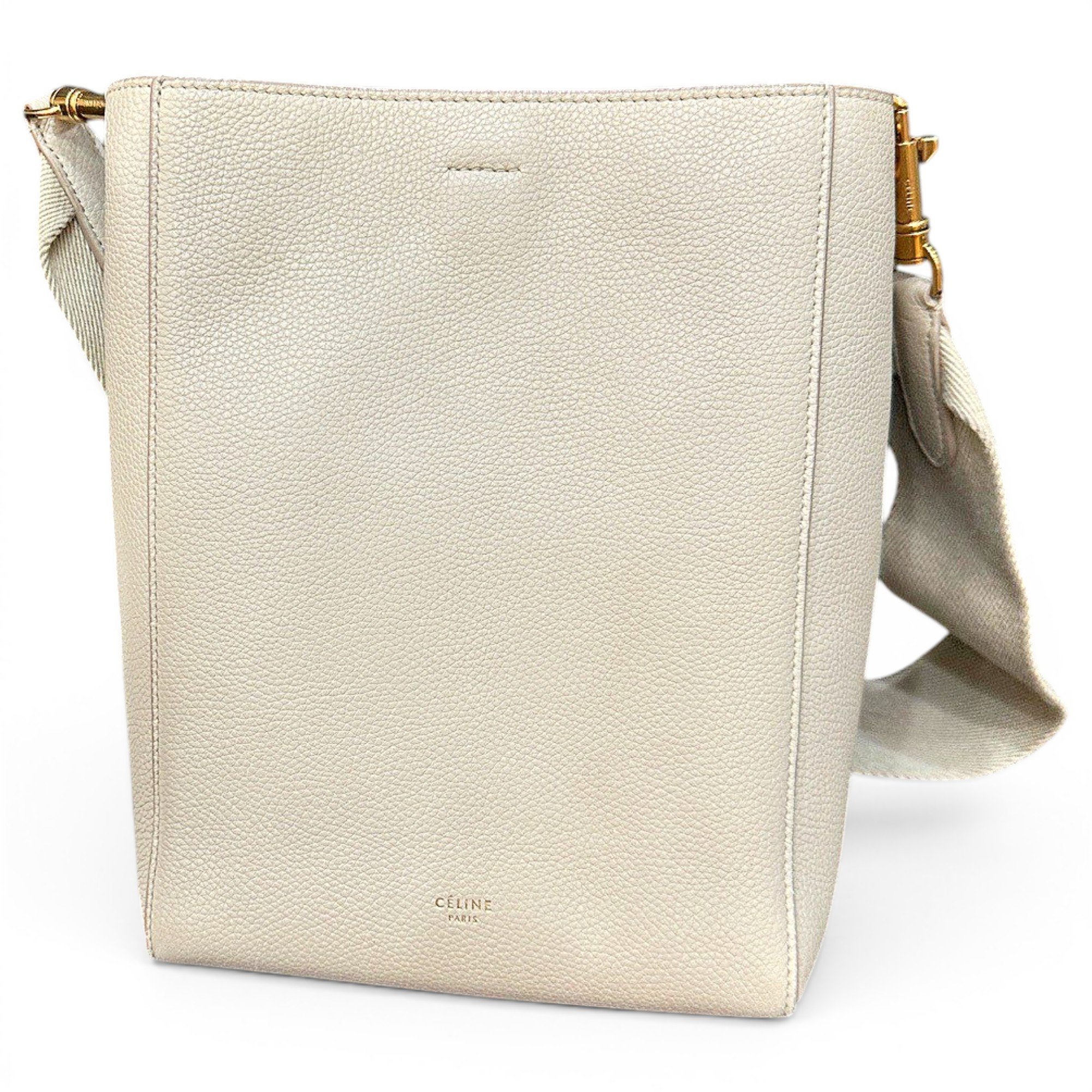 Seau Sangle leather handbag