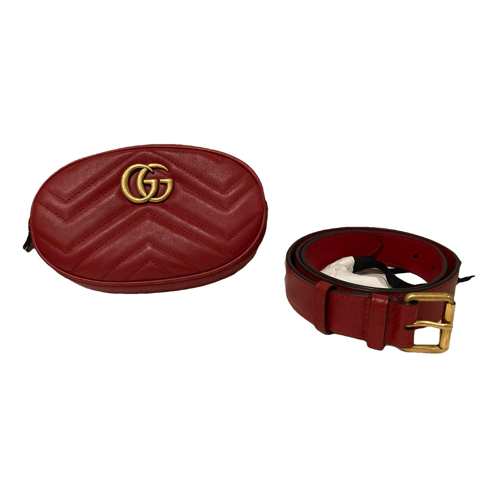 Marmont leather clutch bag
