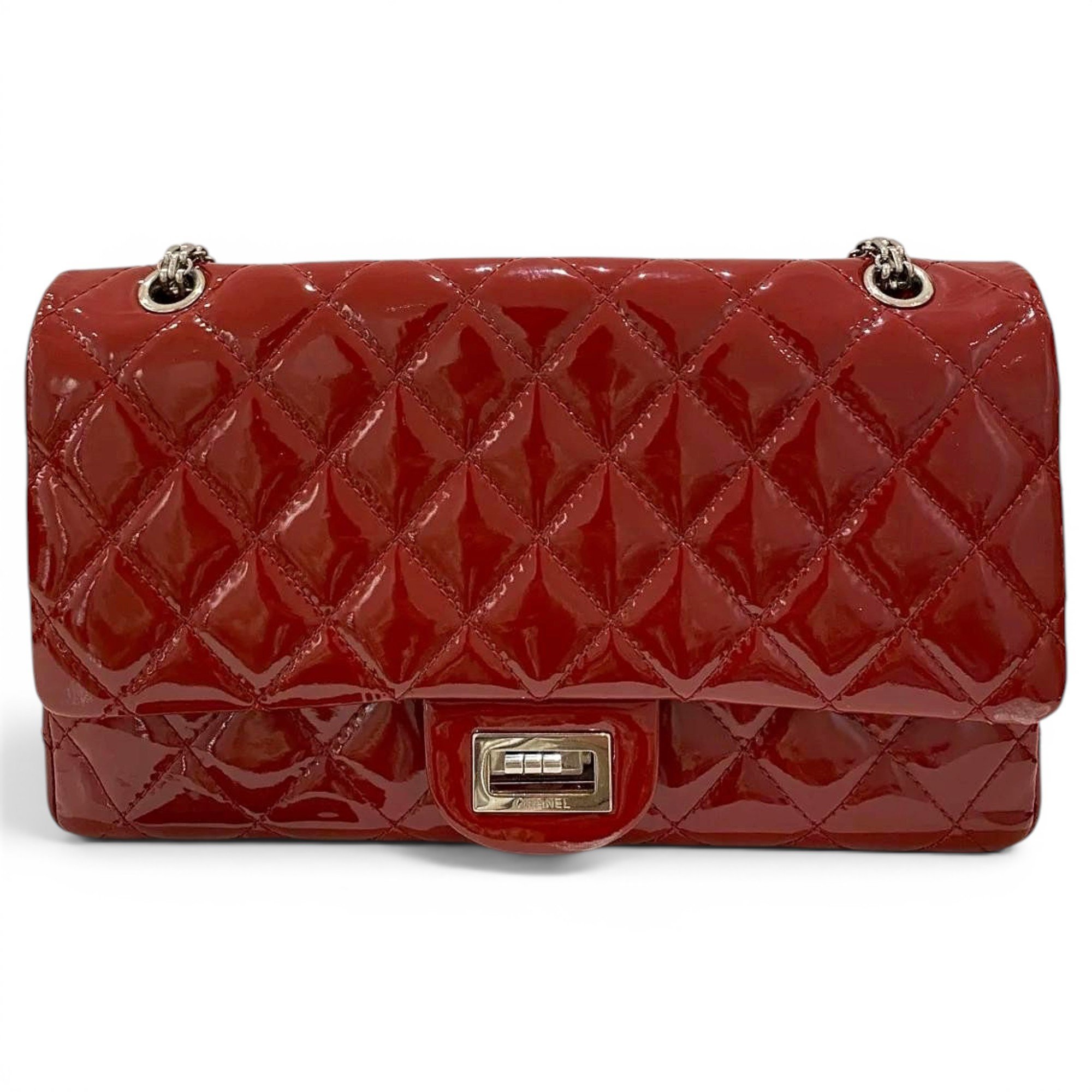 2.55 patent leather handbag