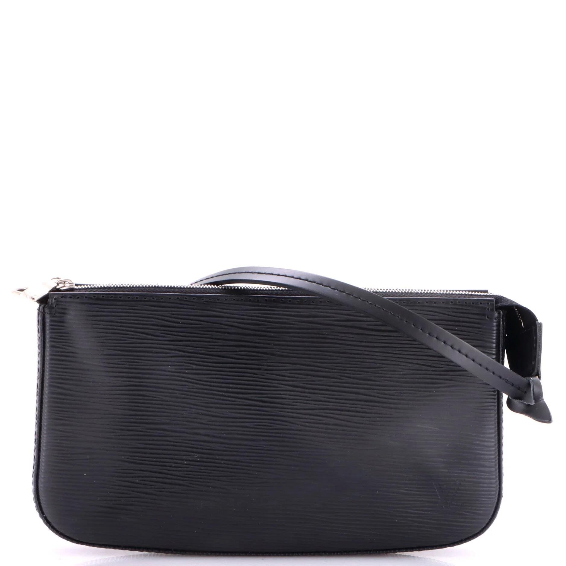 Leather clutch bag