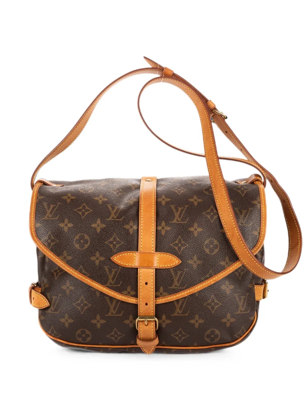 2011 25 Saumur Monogram canvas shoulder bag