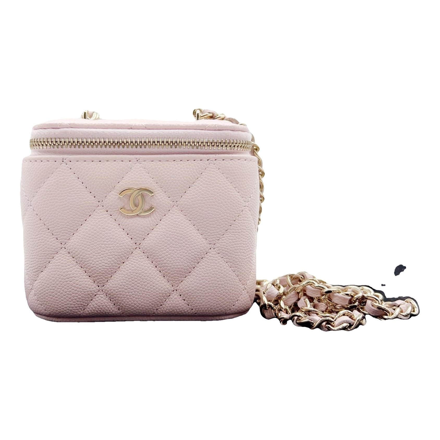 Vanity leather handbag