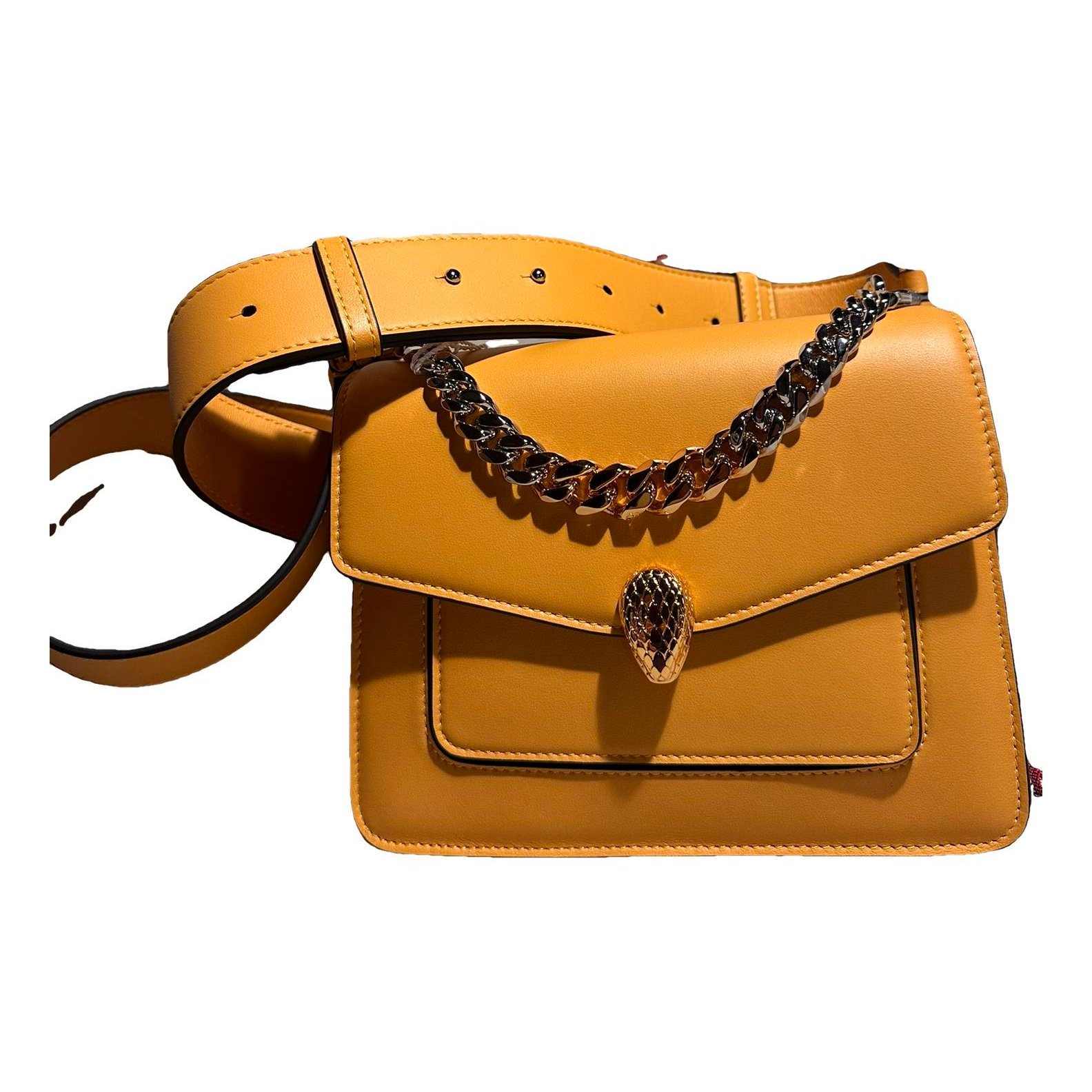 Bvlgari Serpenti leather handbag