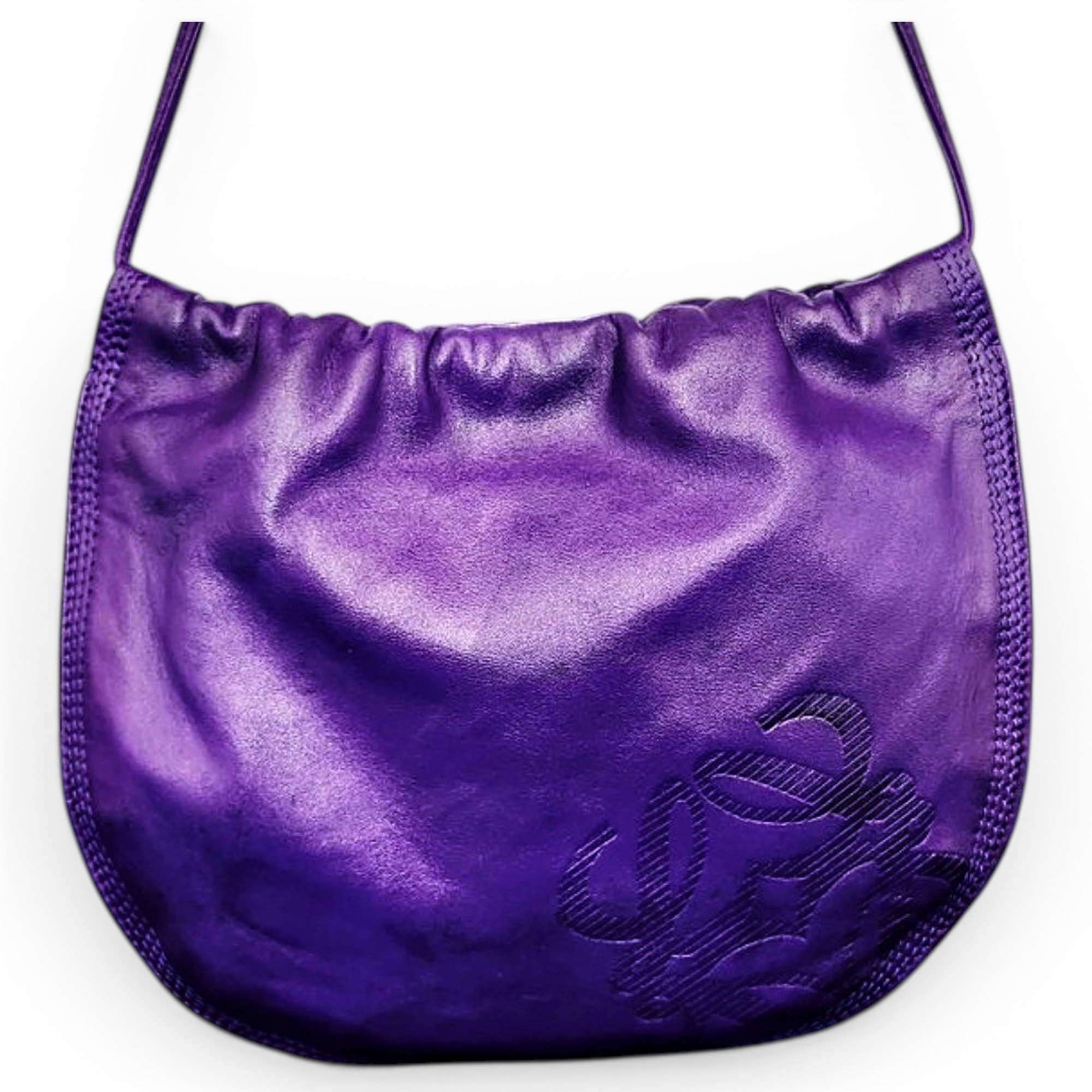 Heel leather handbag