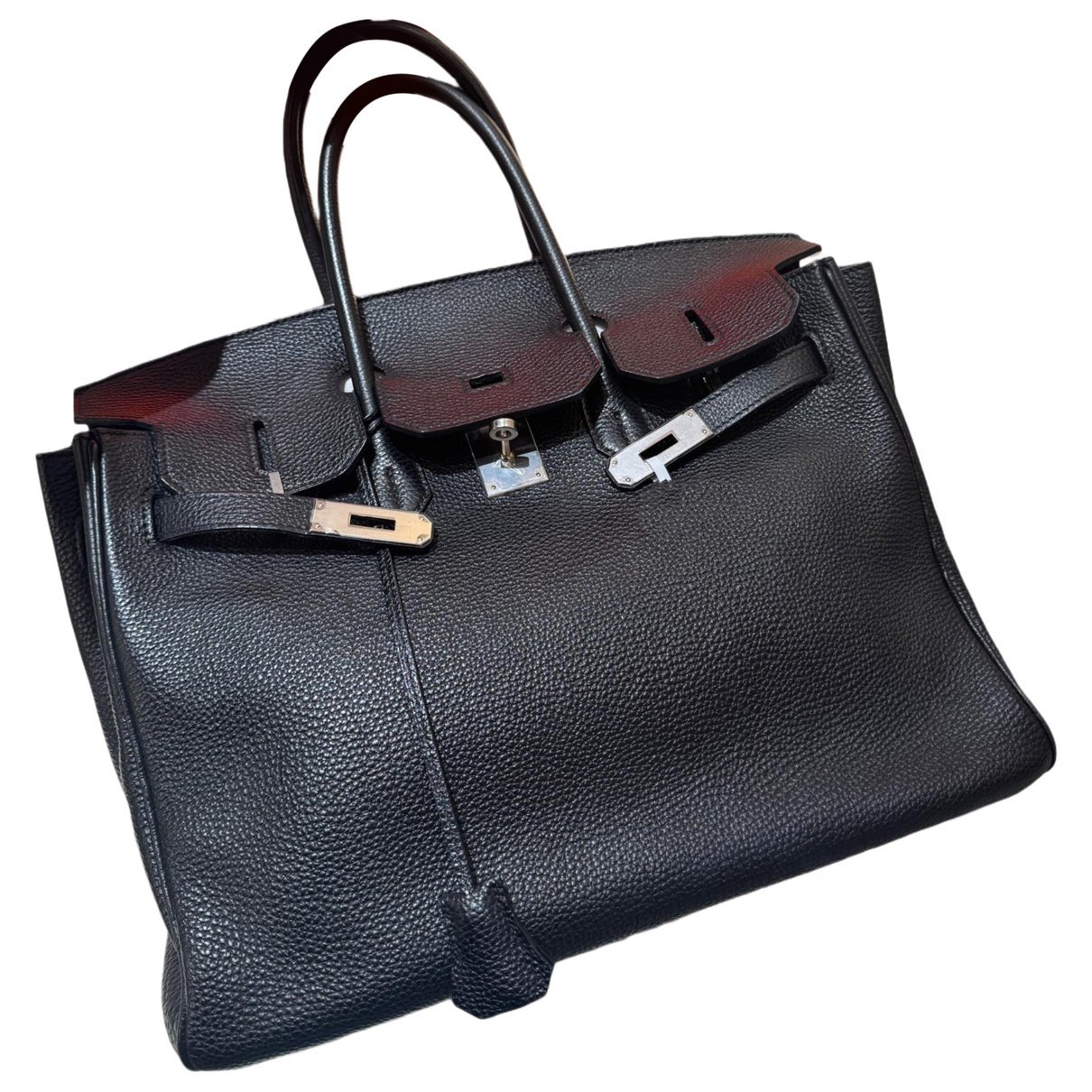Hermes Birkin 35 Handbag Black Togo Leather