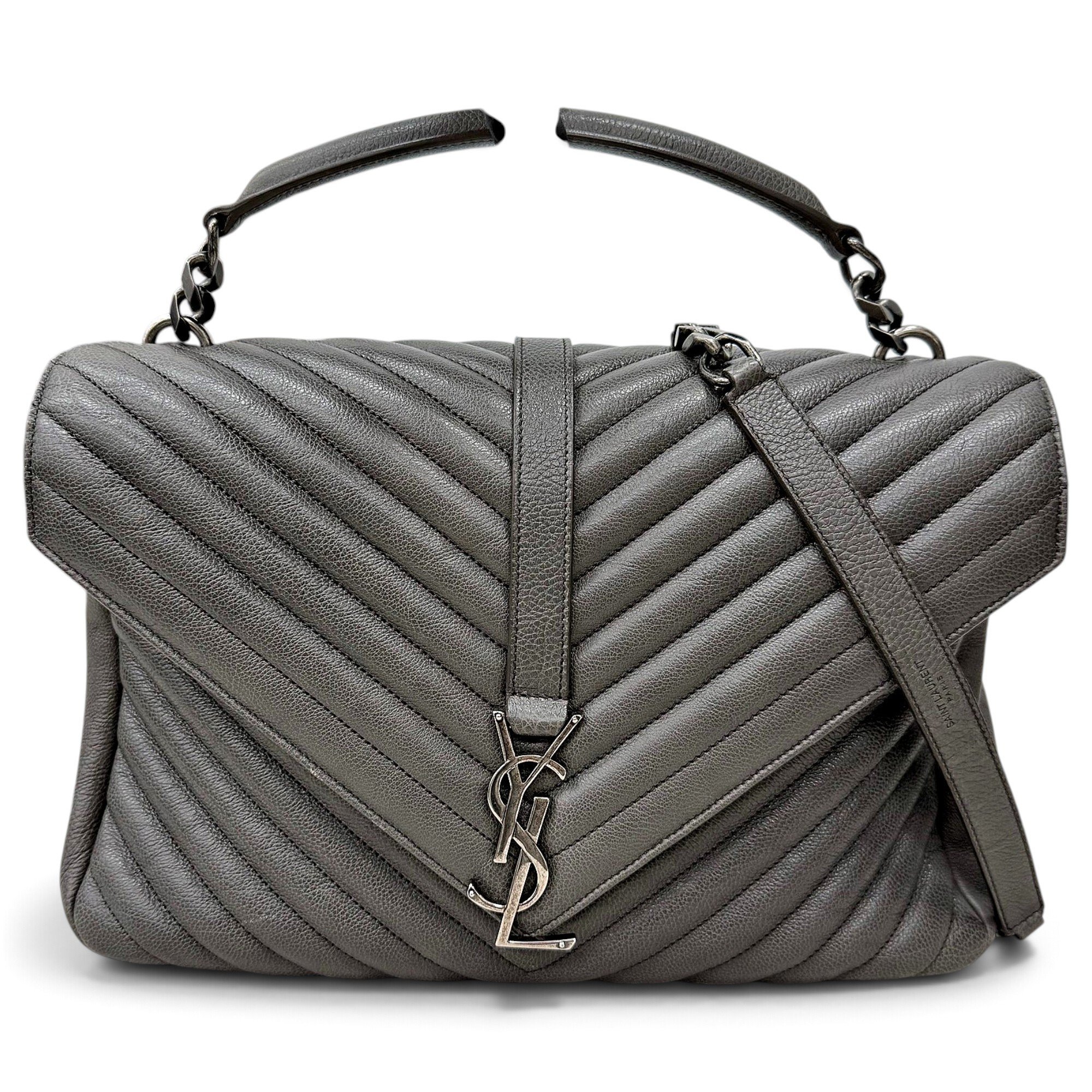 Collége monogramme leather handbag
