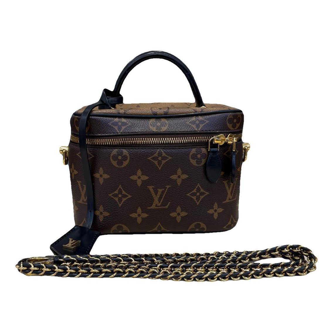 Vanity leather handbag