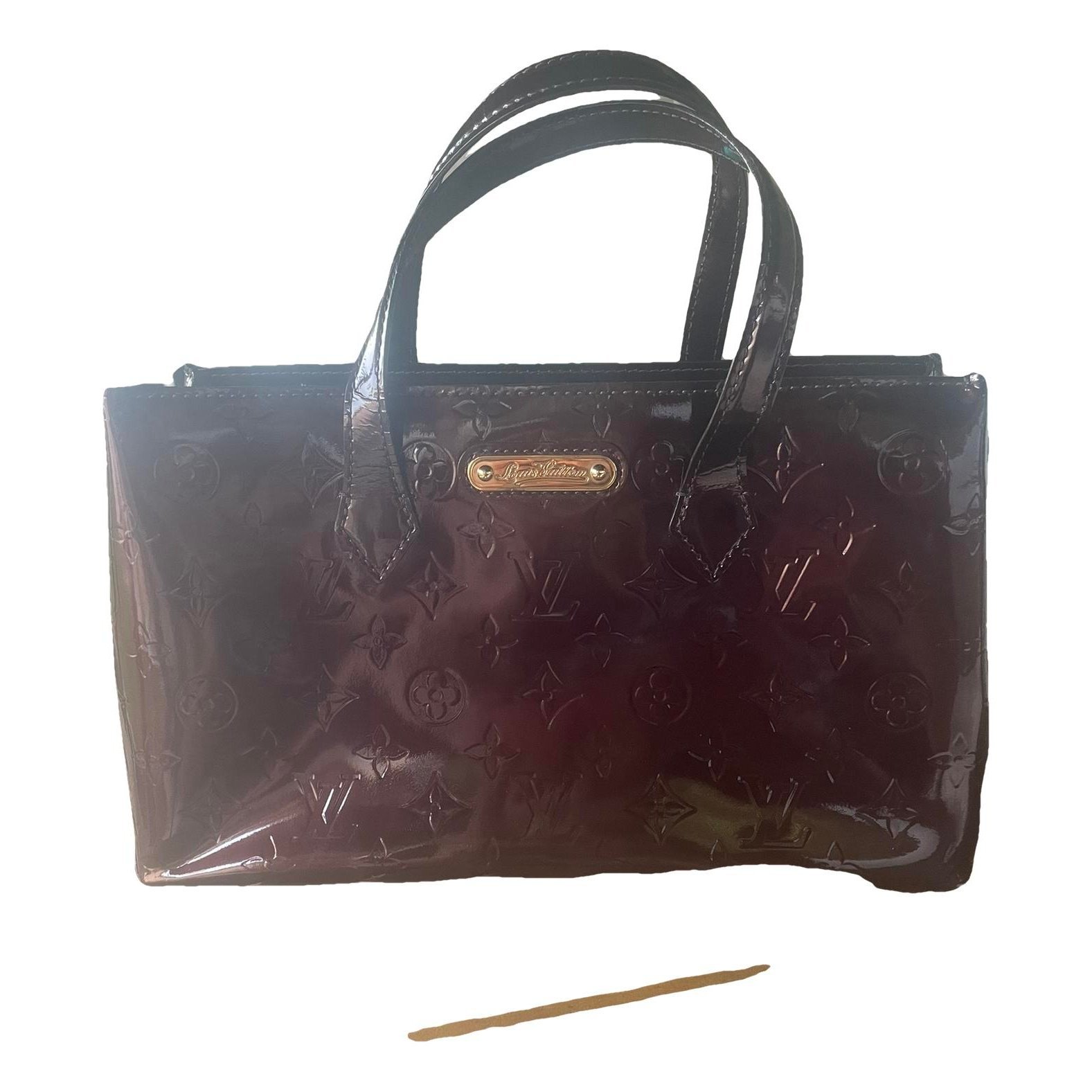 Wilshire patent leather handbag