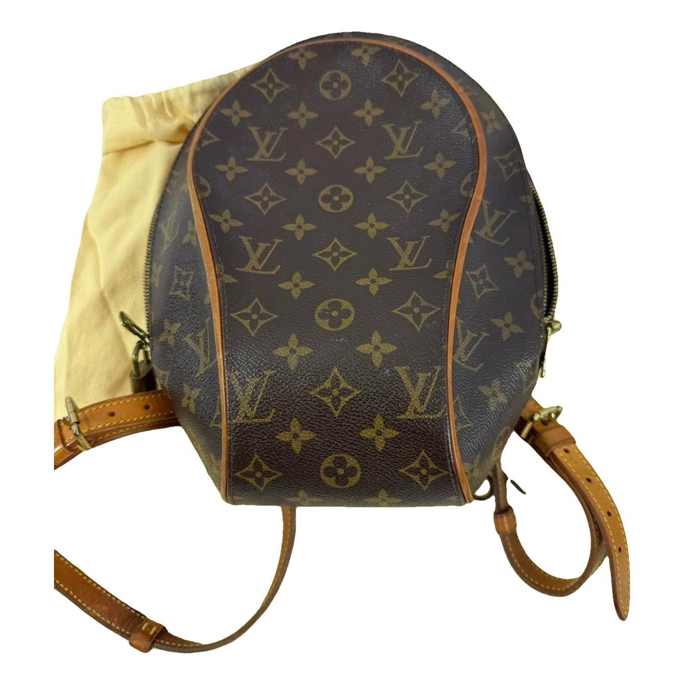 Ellipse leather backpack