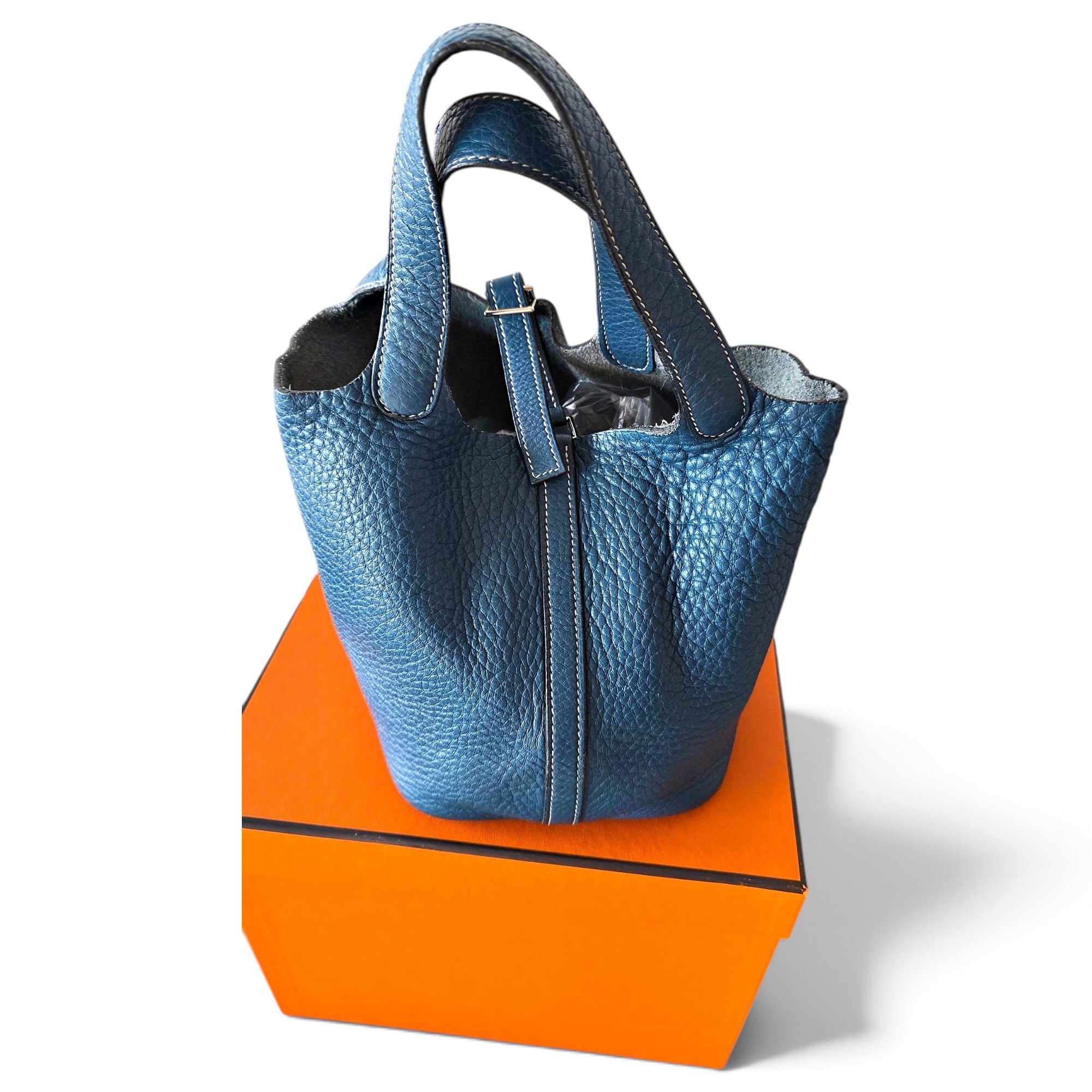 Picotin leather handbag