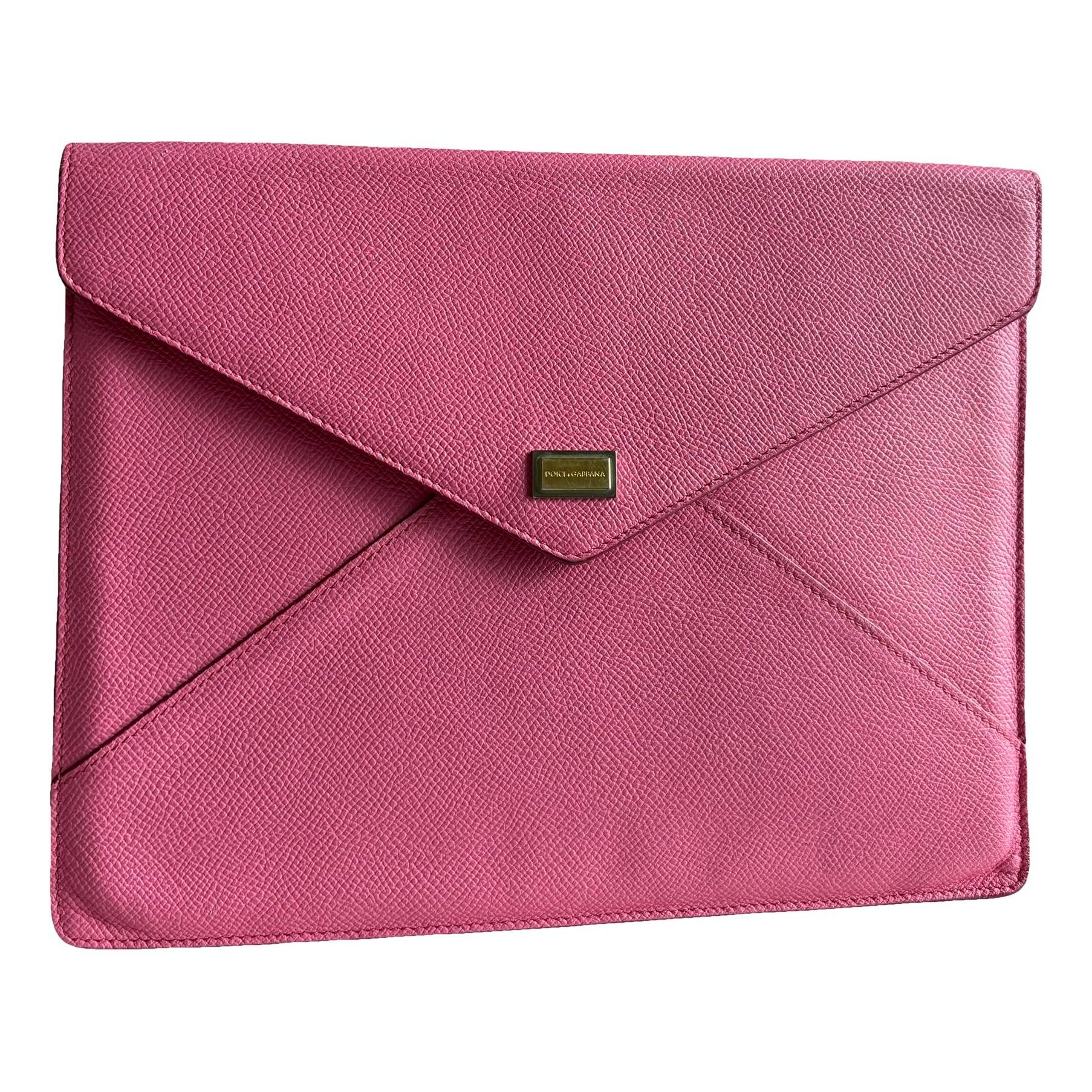 Dolce & Gabbana Sicily leather clutch bag