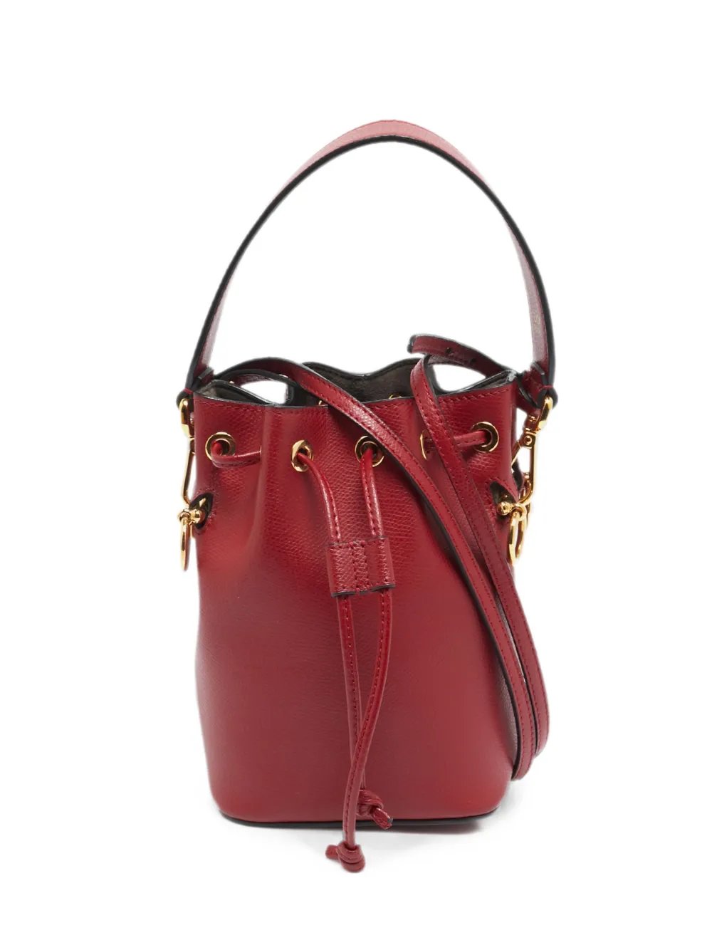 2019 Mon Tresor leather bucket bag