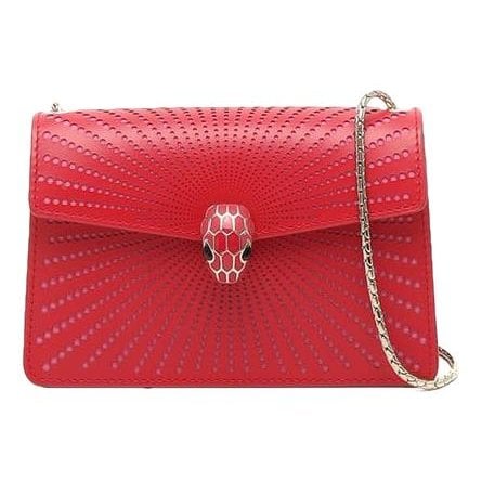 Serpenti leather handbag