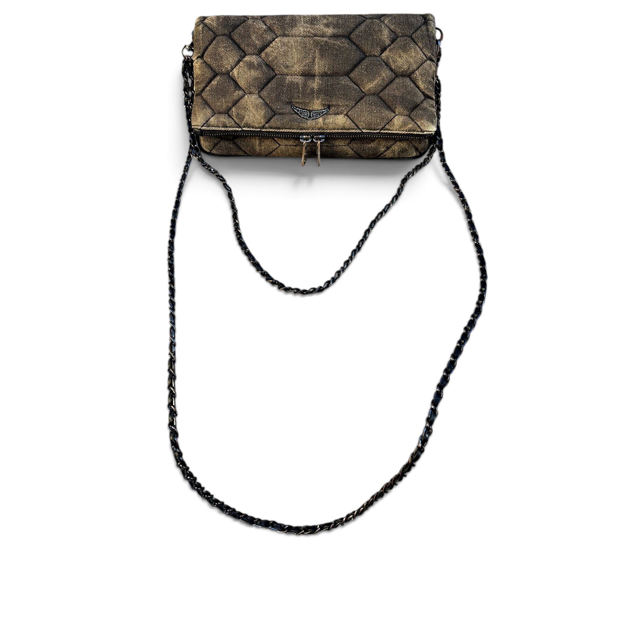 Rock leather crossbody bag