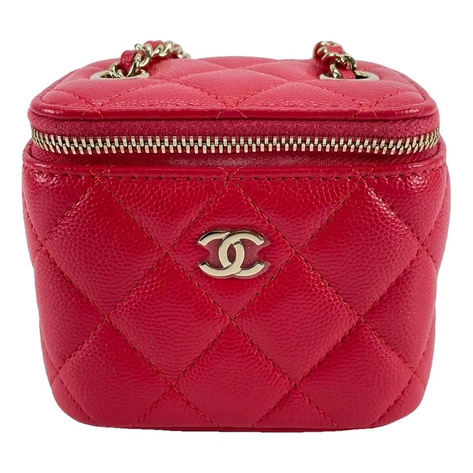 Vanity leather handbag