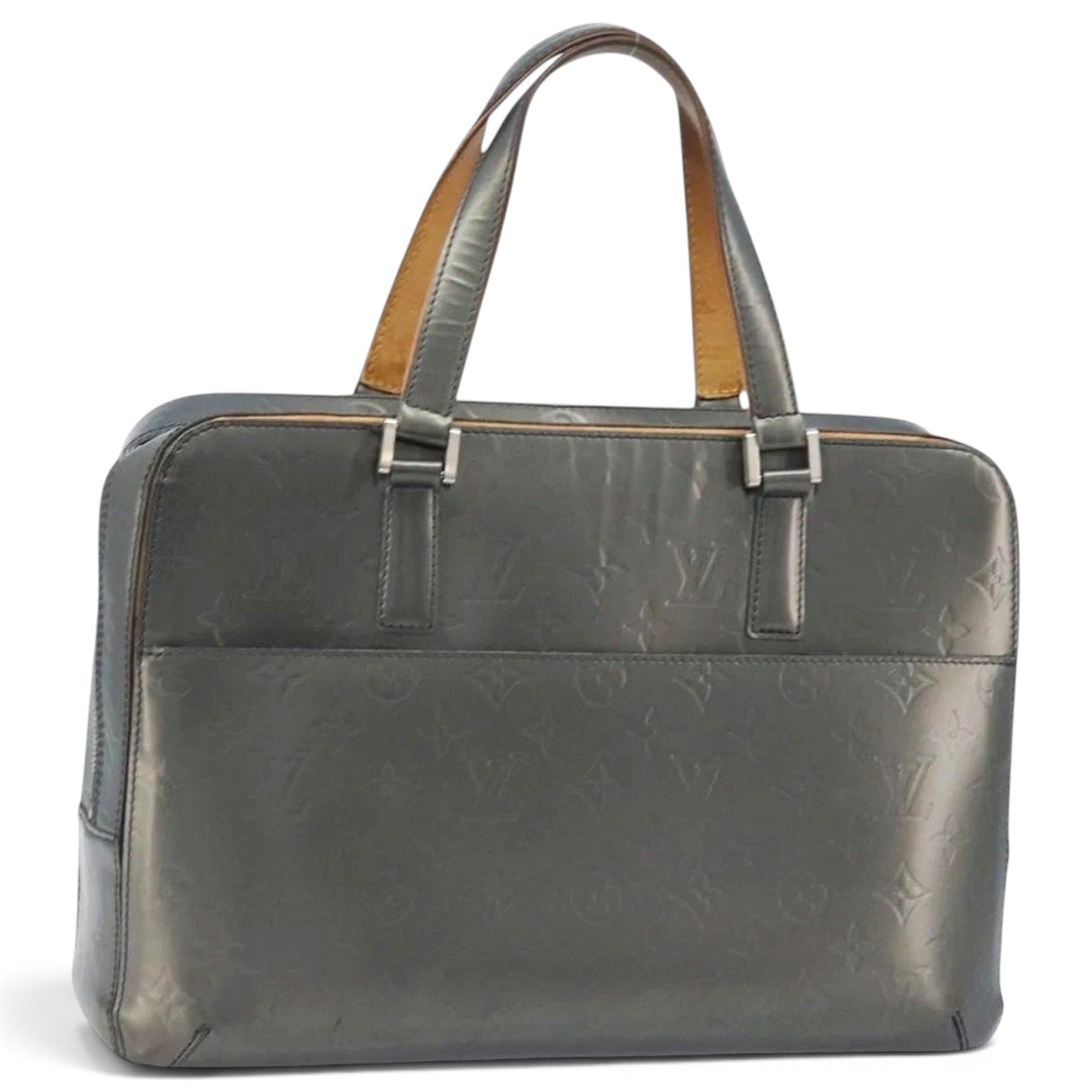 Patent leather handbag