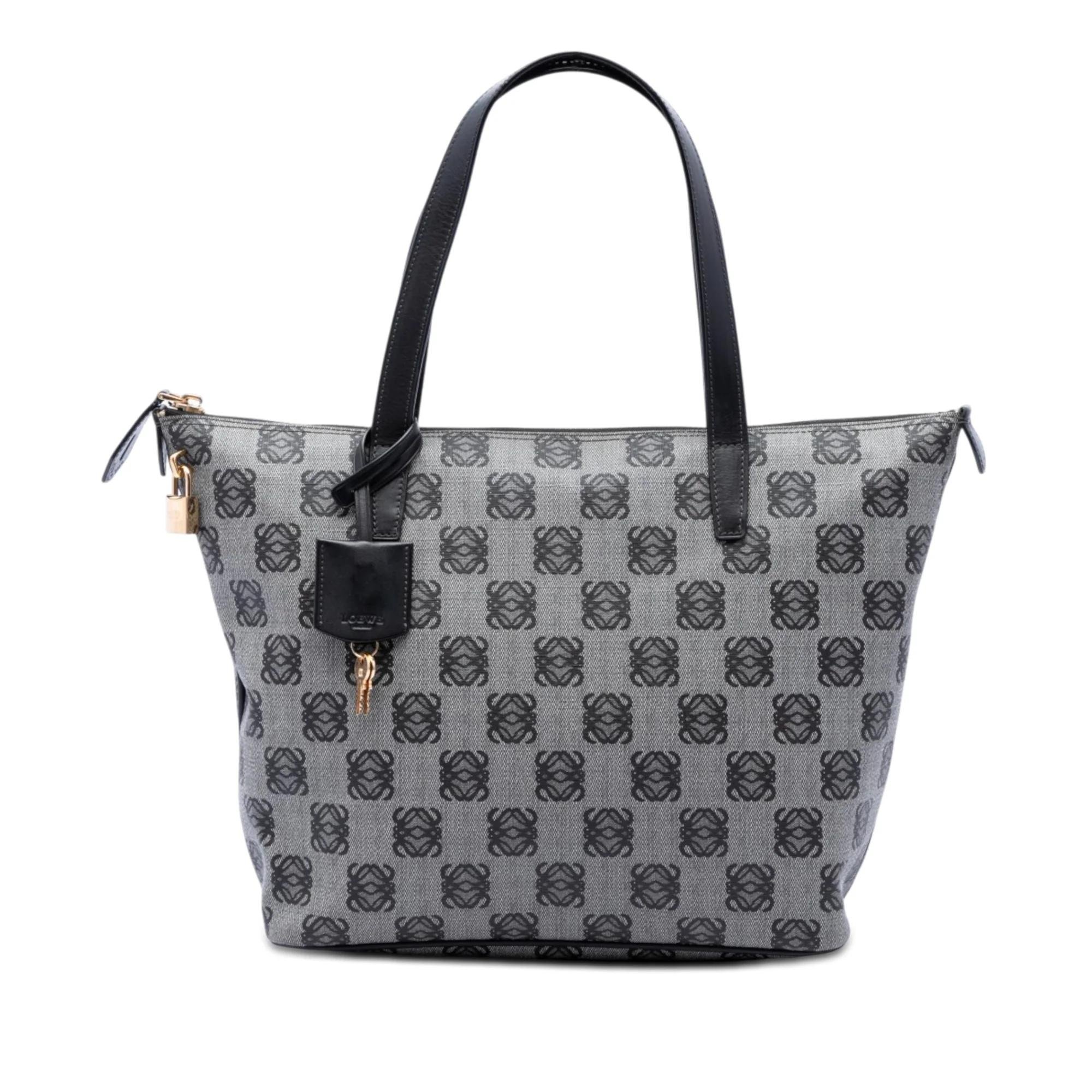 Anagram leather tote