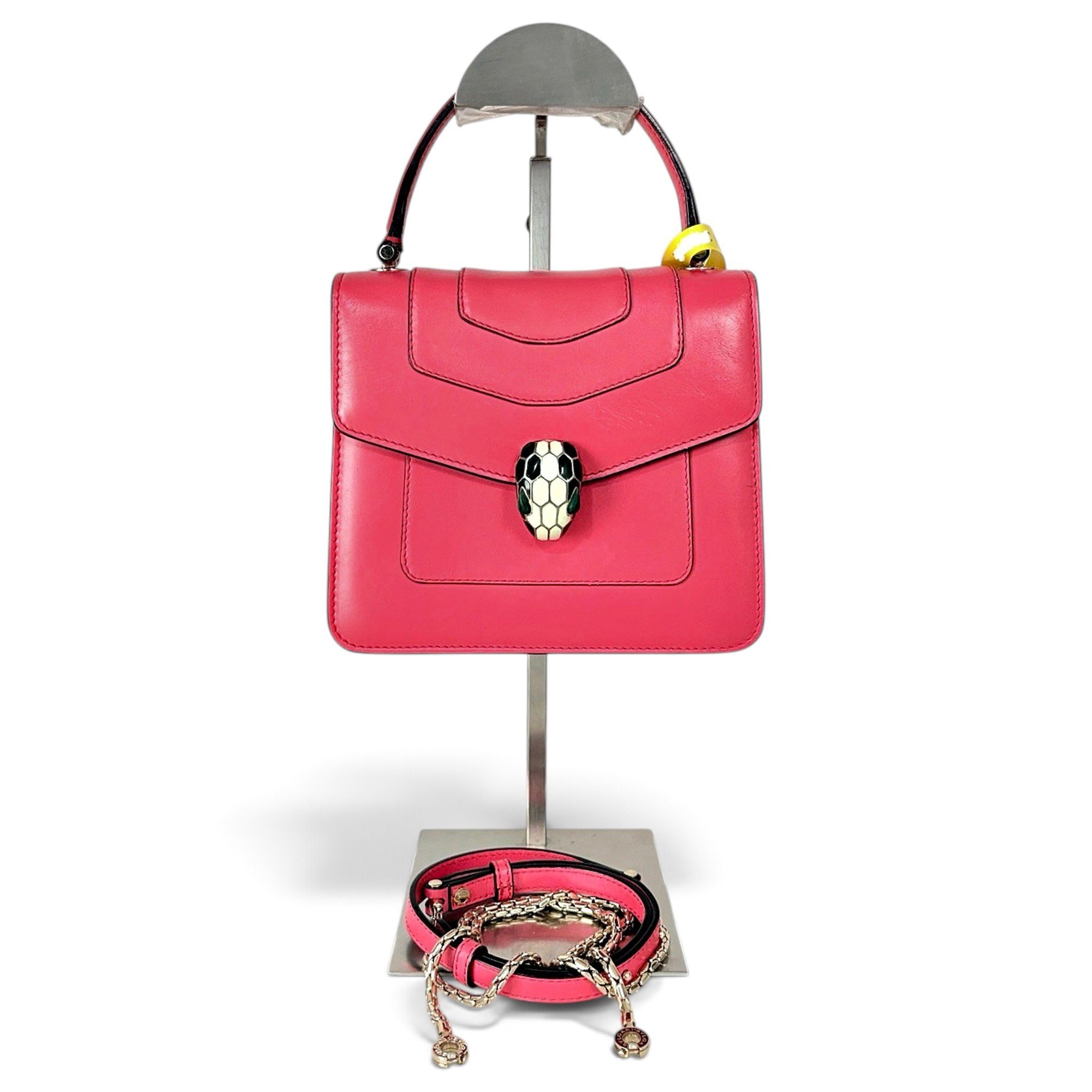 Serpenti leather handbag