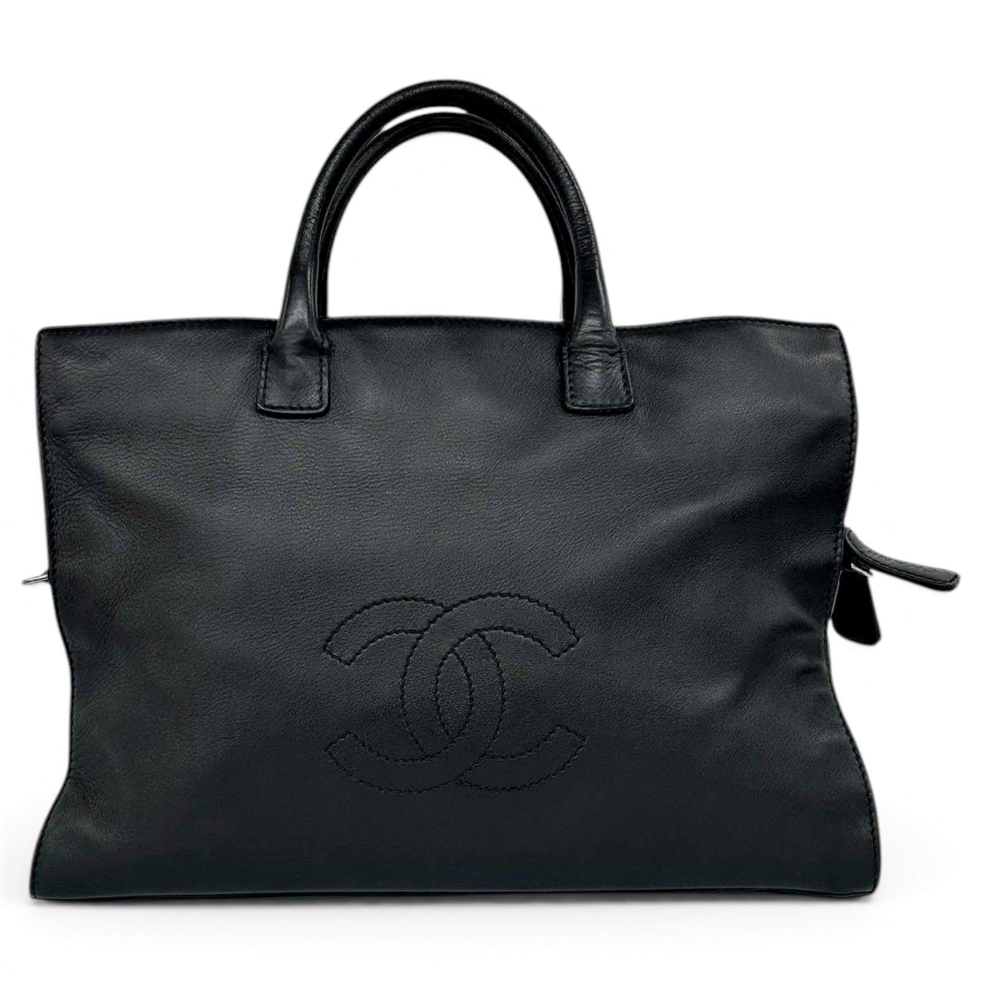 Leather tote