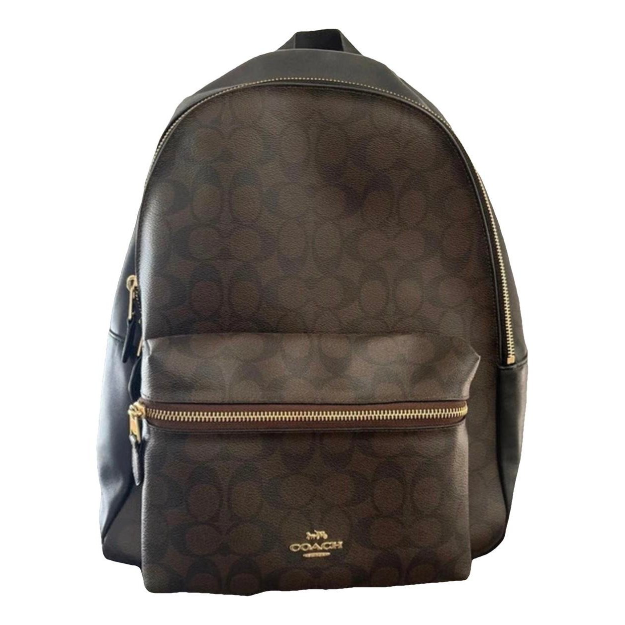 Leather backpack