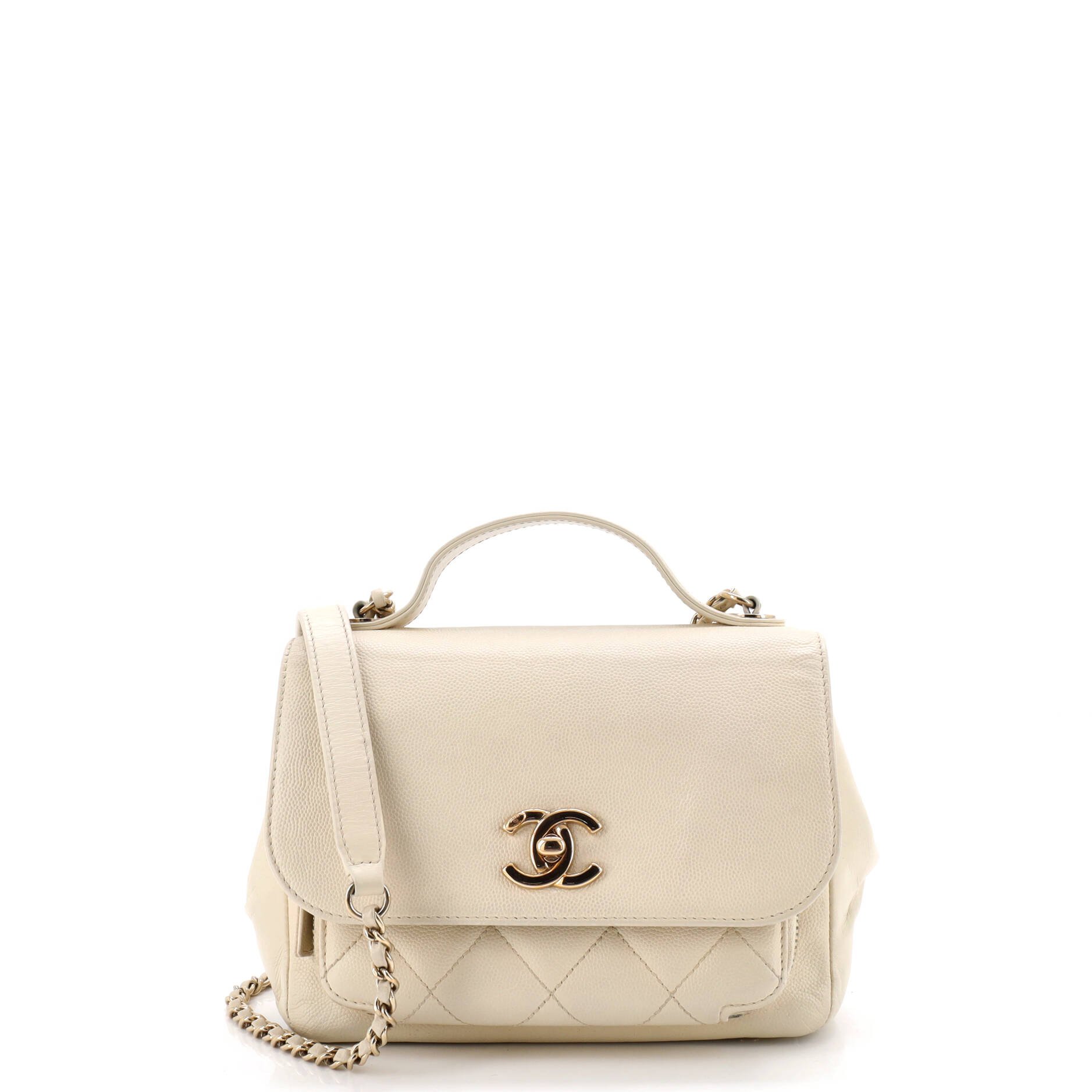Business Affinity Flap Bag Quilted Caviar Mini