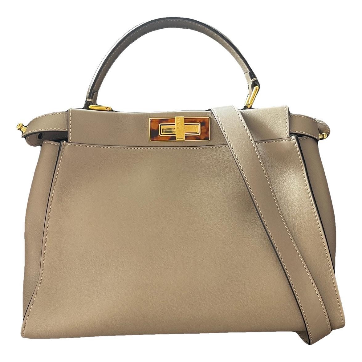Peekaboo leather handbag