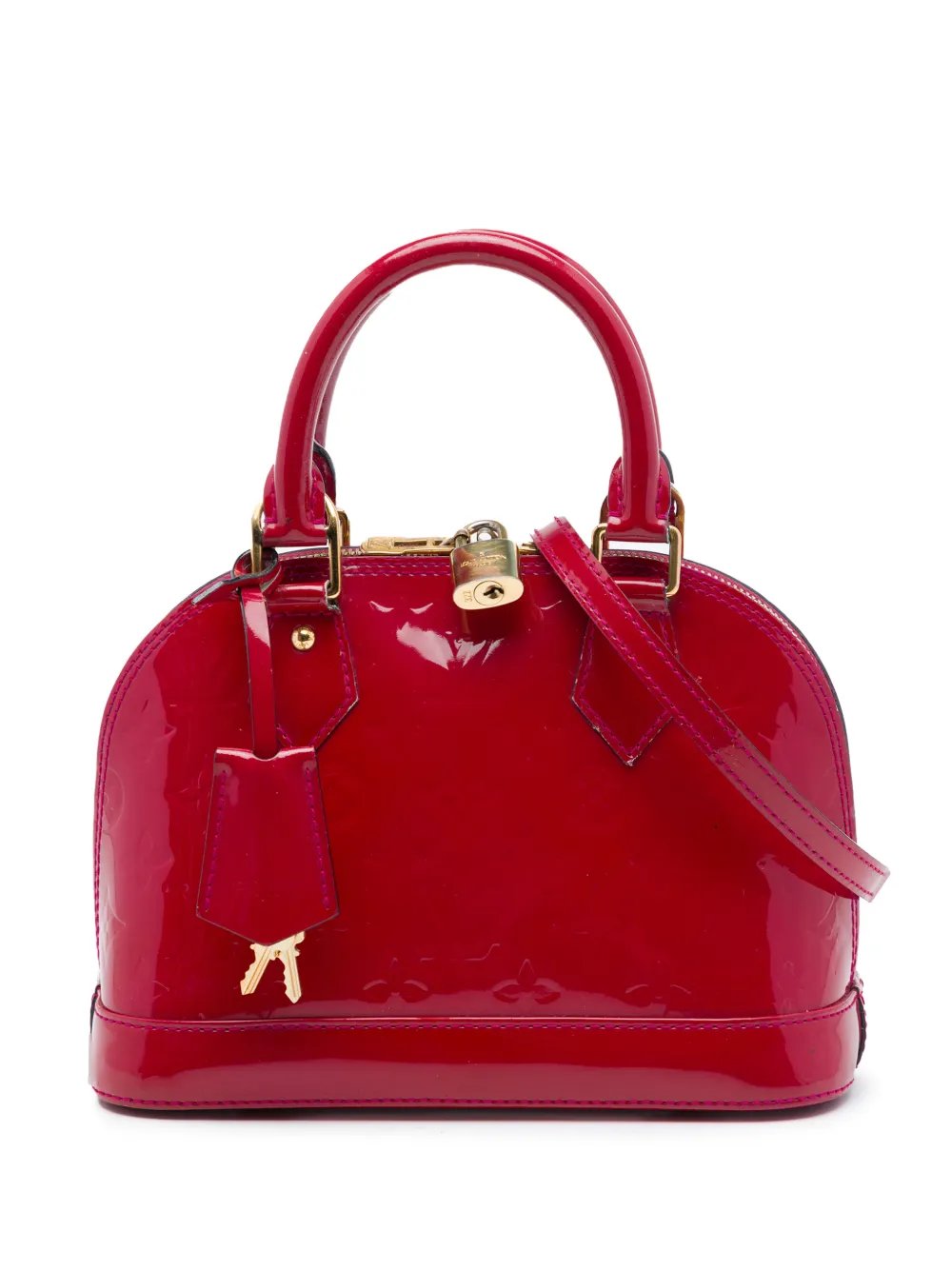 2013 Monogram Vernis Alma BB satchel