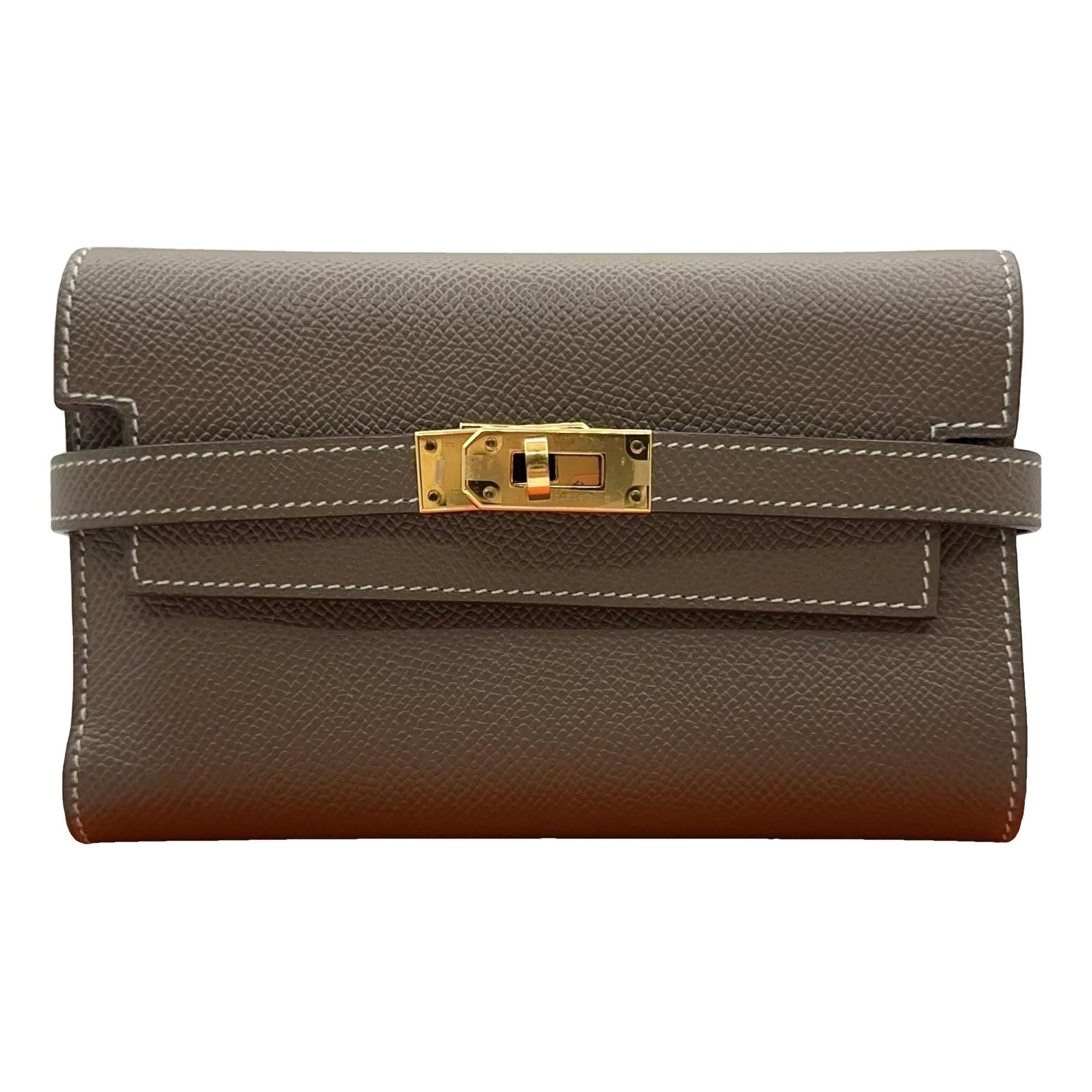 Kelly to go leather clutch bag