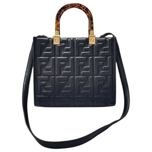 Leather clutch bag