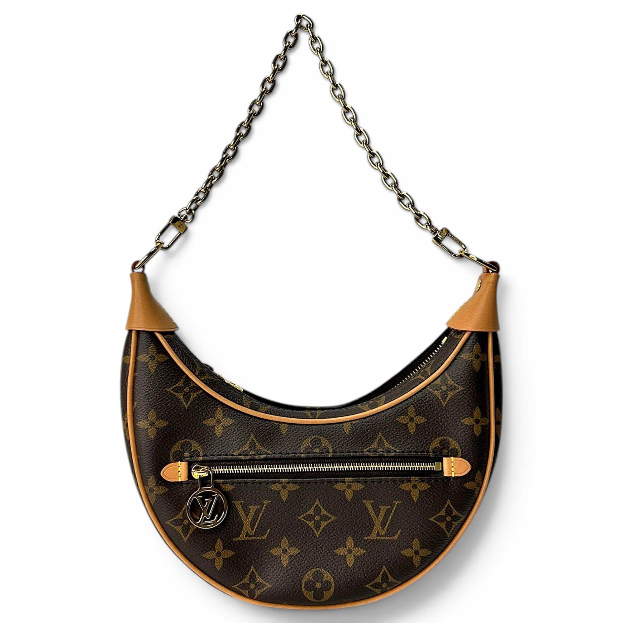 Loop leather handbag