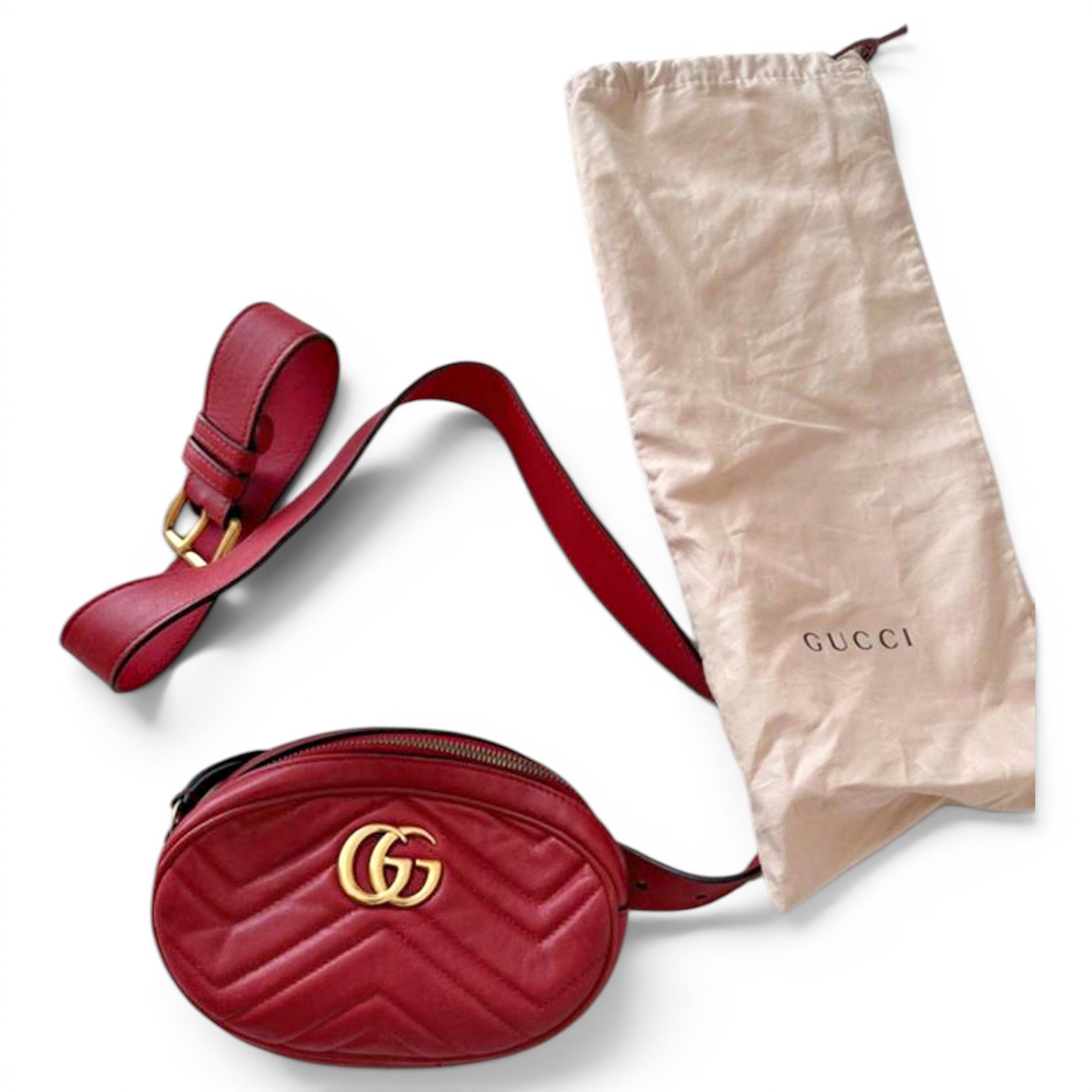 GG Marmont Oval leather handbag