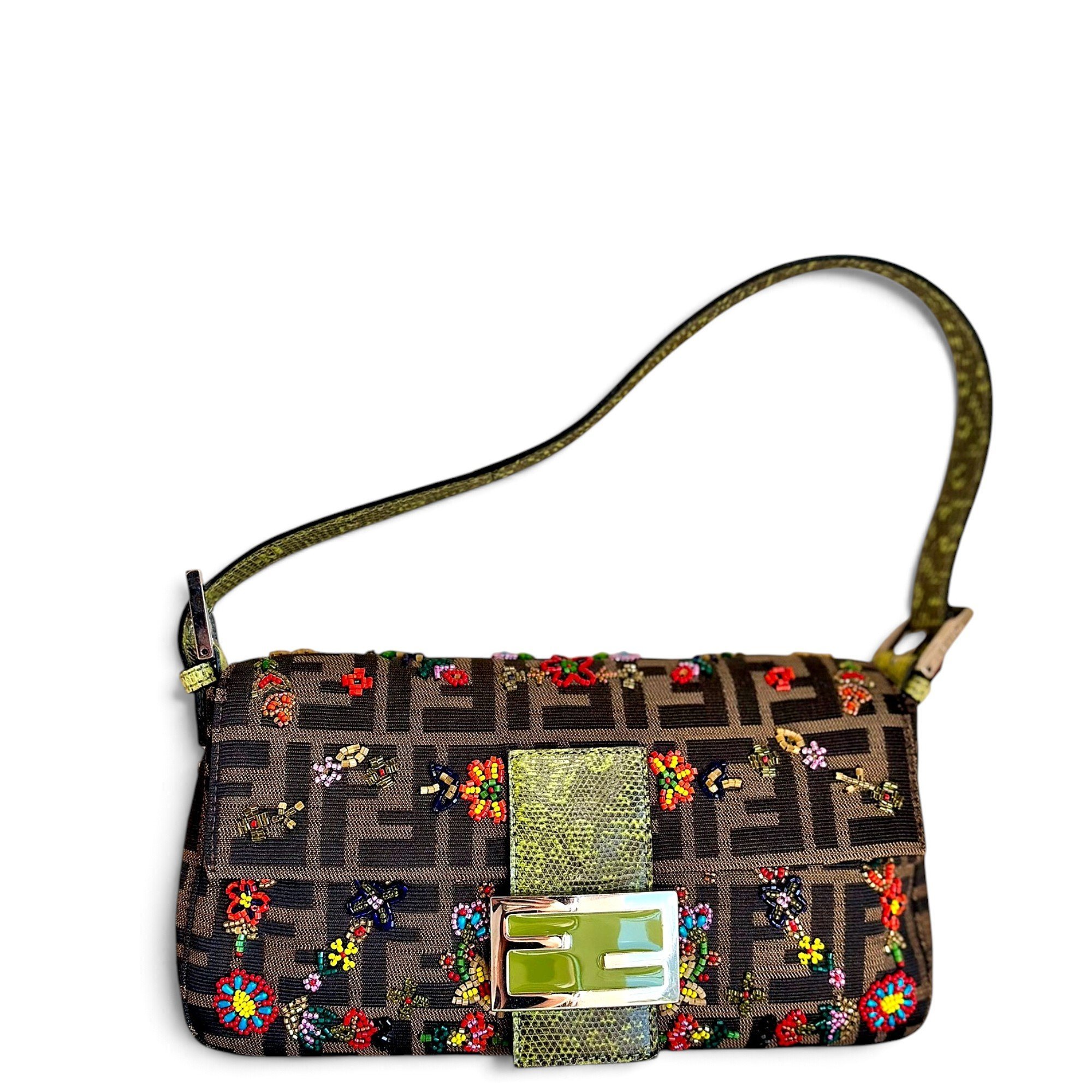 Baguette glitter handbag