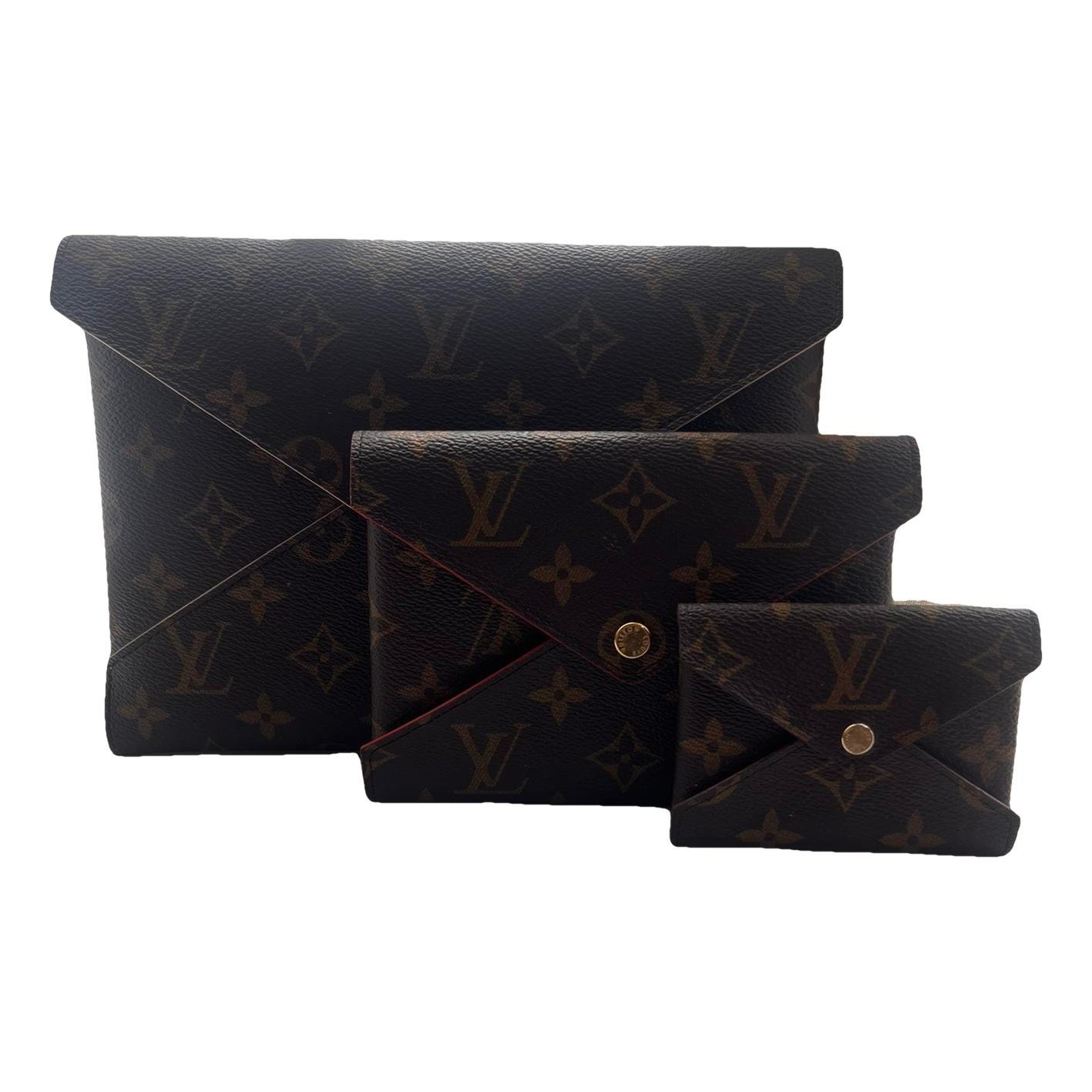 Kirigami leather clutch bag