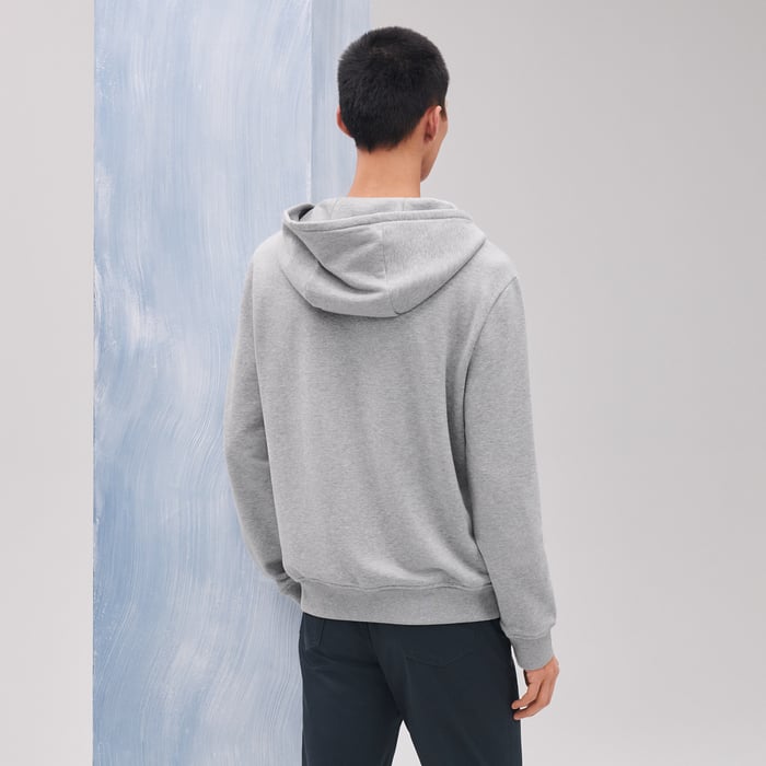 Gris Clair Hooded Sweater With Clou De Selle Detail
