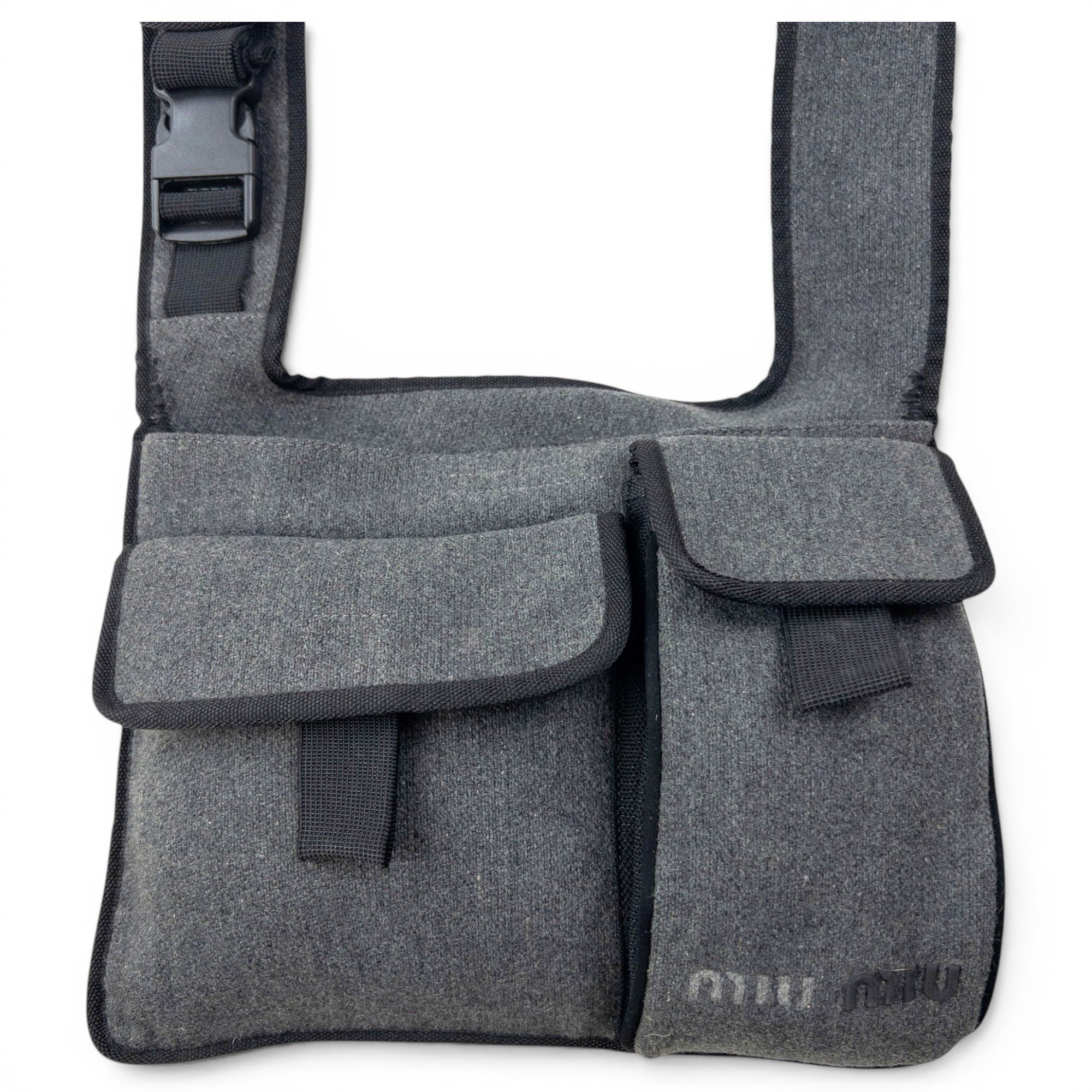 Wool crossbody bag
