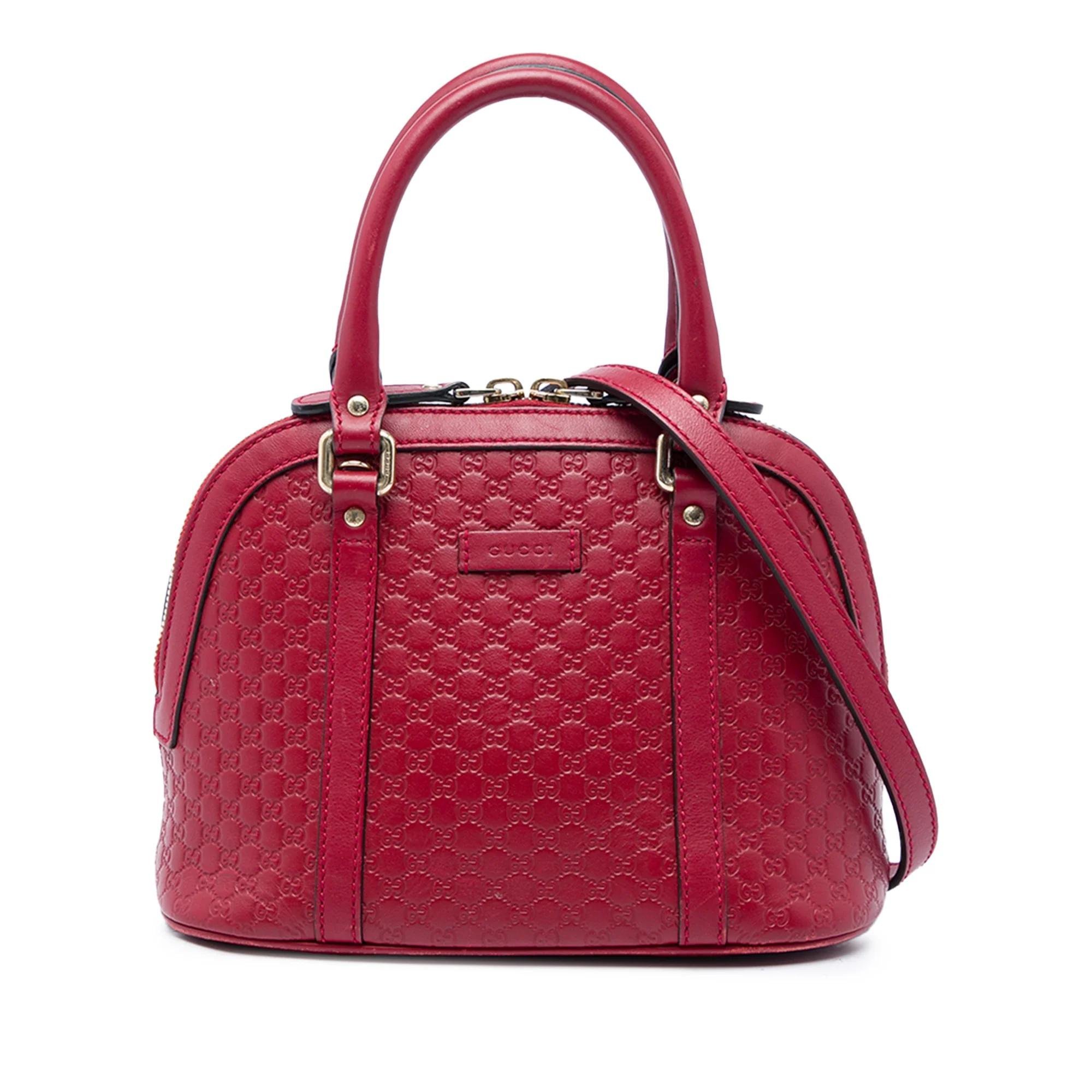 Dôme leather handbag